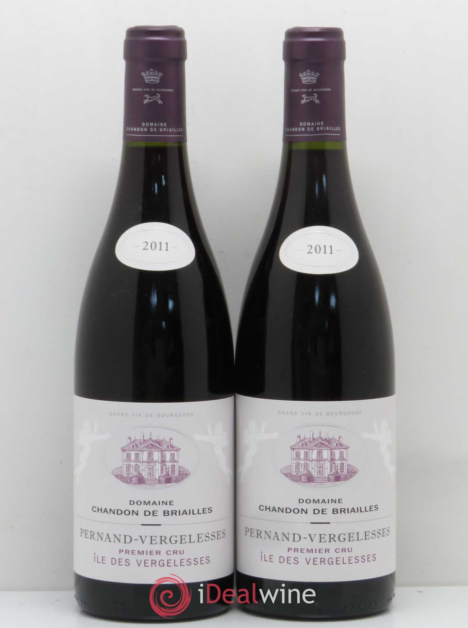 Pernand-Vergelesses 1er Cru Ile des Vergelesses Chandon de Briailles 2011 - Lot de 2 bouteilles - 0