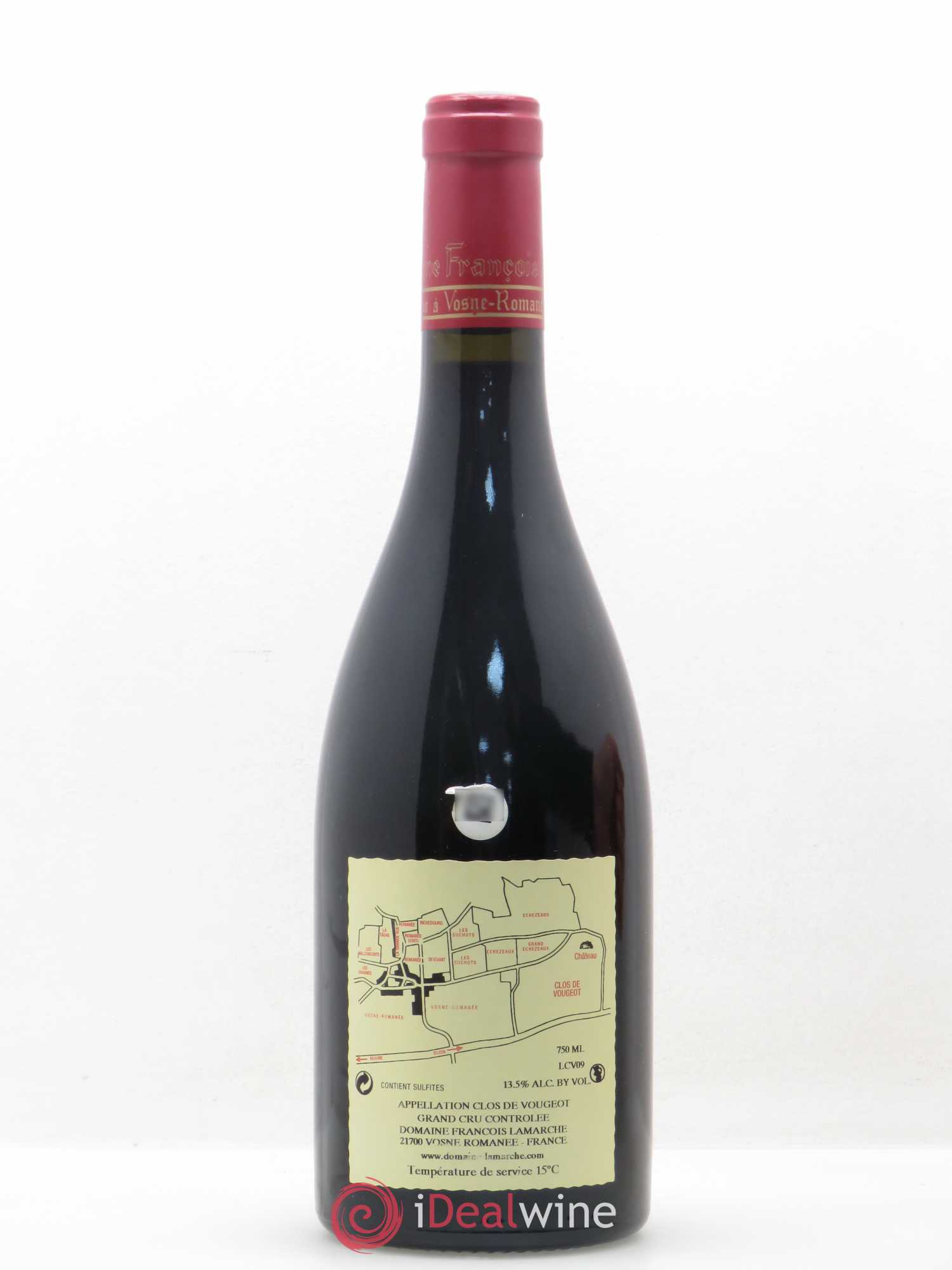 Clos de Vougeot Grand Cru Lamarche (Domaine) 2009 - Lot de 1 bouteille - 1