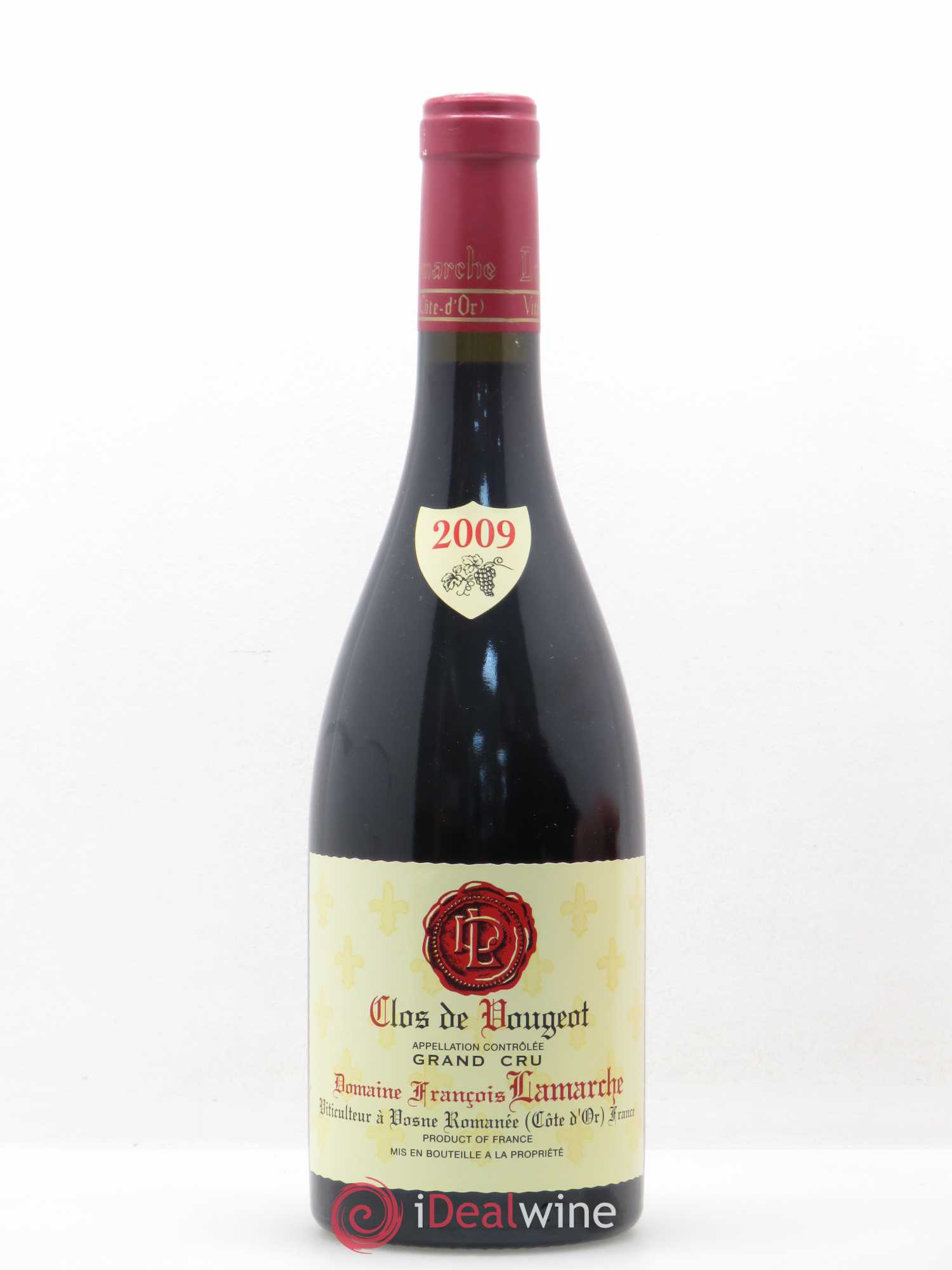 Clos de Vougeot Grand Cru Lamarche (Domaine) 2009 - Lot de 1 bouteille - 0