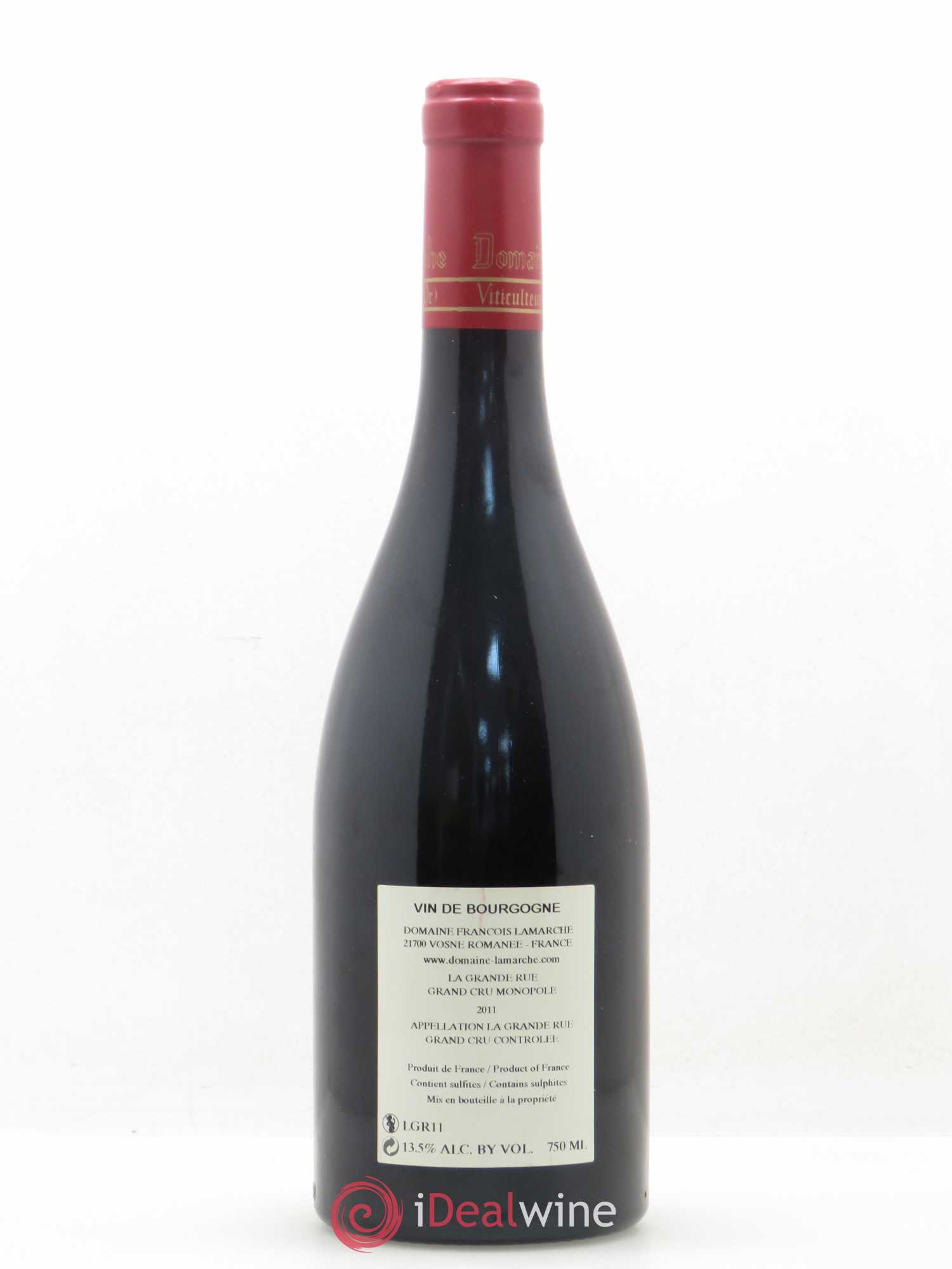 La Grande Rue Grand Cru Lamarche (Domaine) 2011 - Lot de 1 bouteille - 1