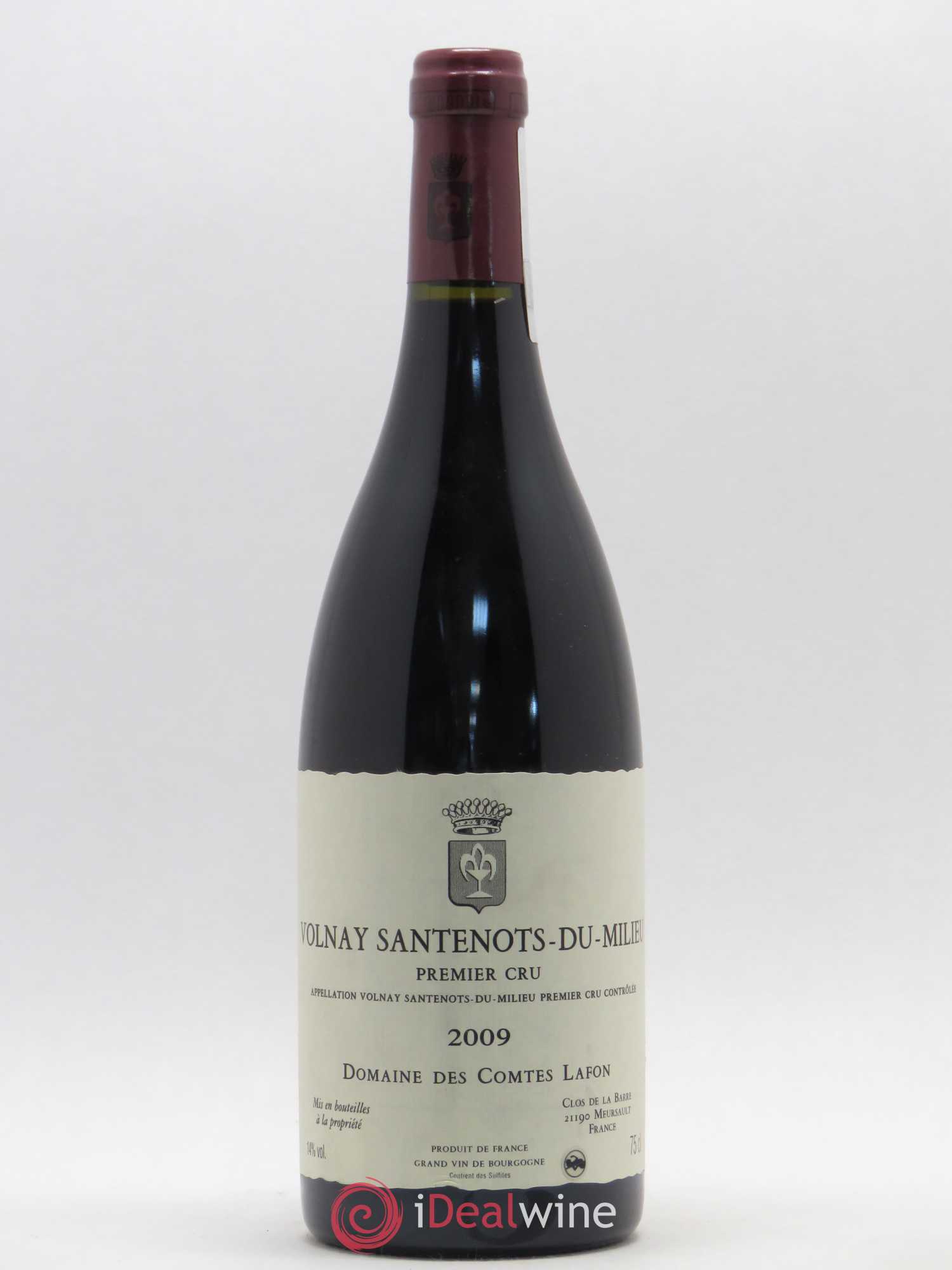 Volnay 1er Cru Santenots du Milieu Comtes Lafon (Domaine des) 2009 - Lot de 1 bouteille - 0