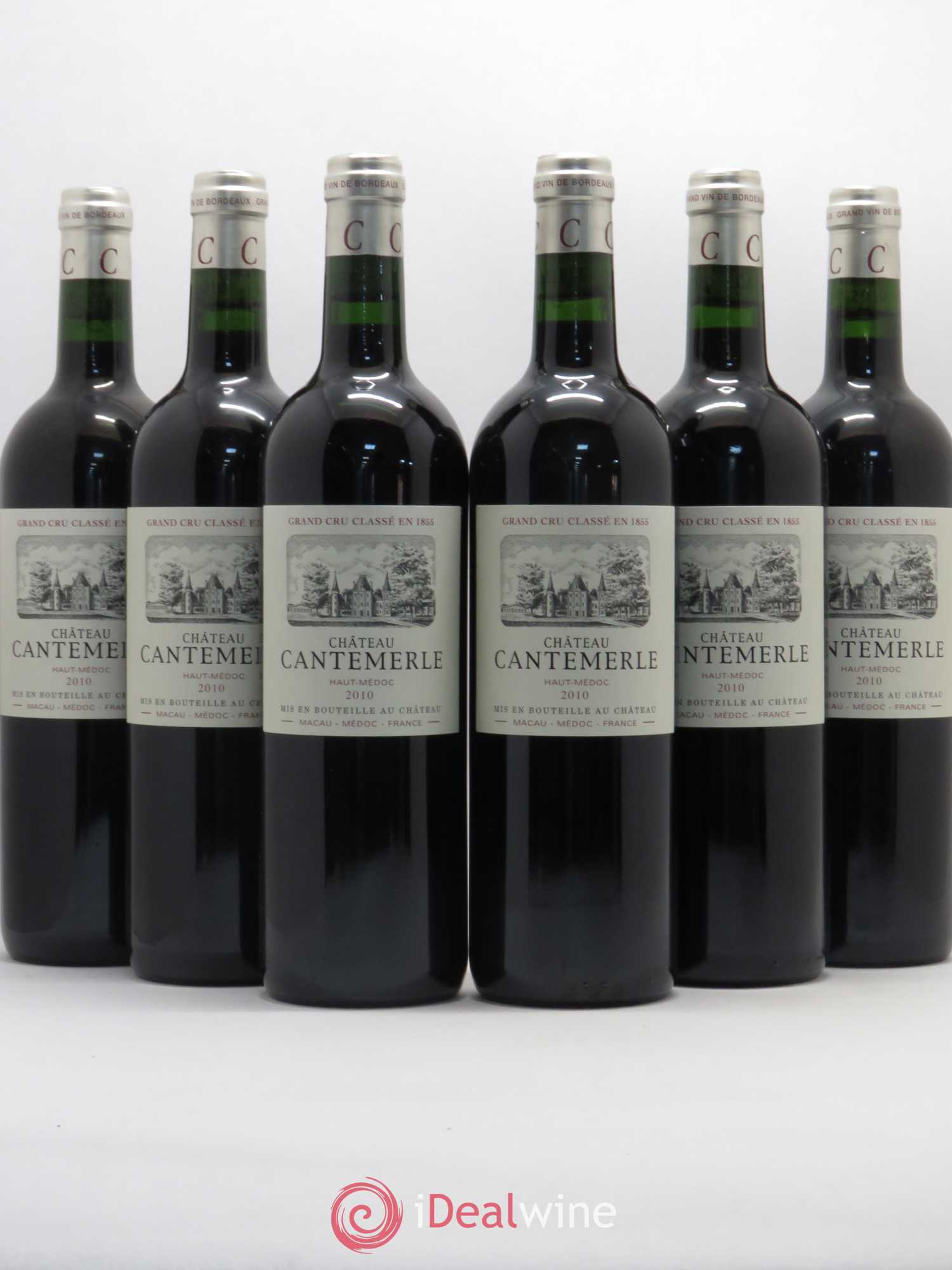 Château Cantemerle 5ème Grand Cru Classé 2010 - Lot de 6 bouteilles - 0