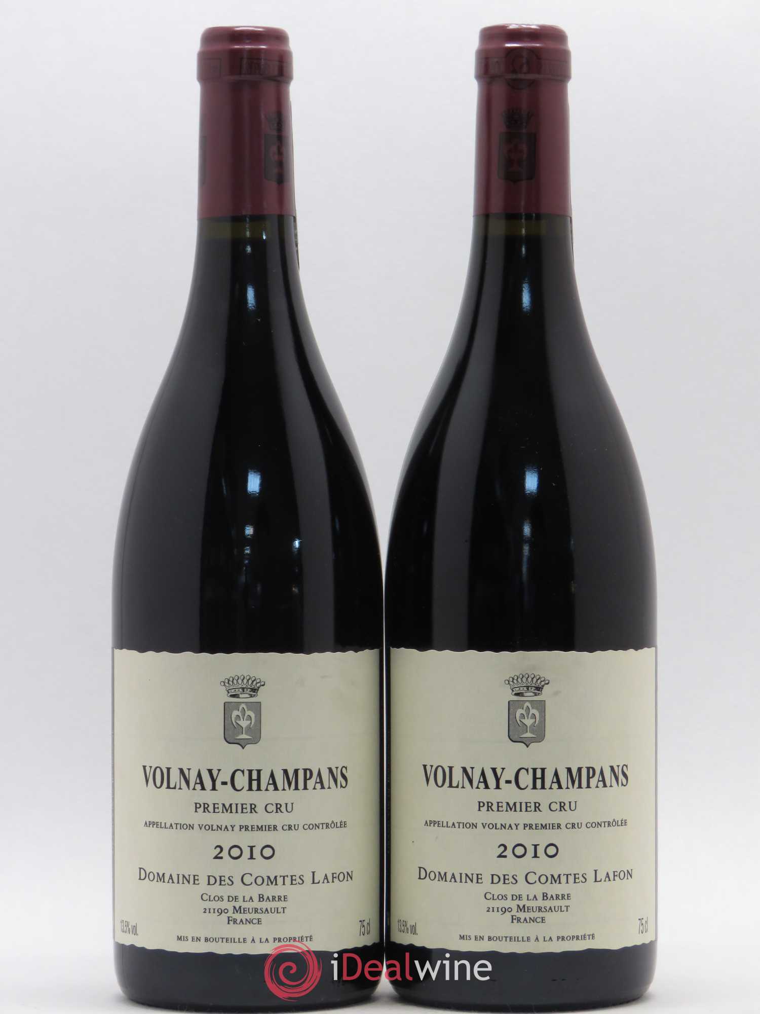 Volnay 1er Cru Champans Comtes Lafon (Domaine des) (sans prix de réserve) 2010 - Lot de 2 bouteilles - 0