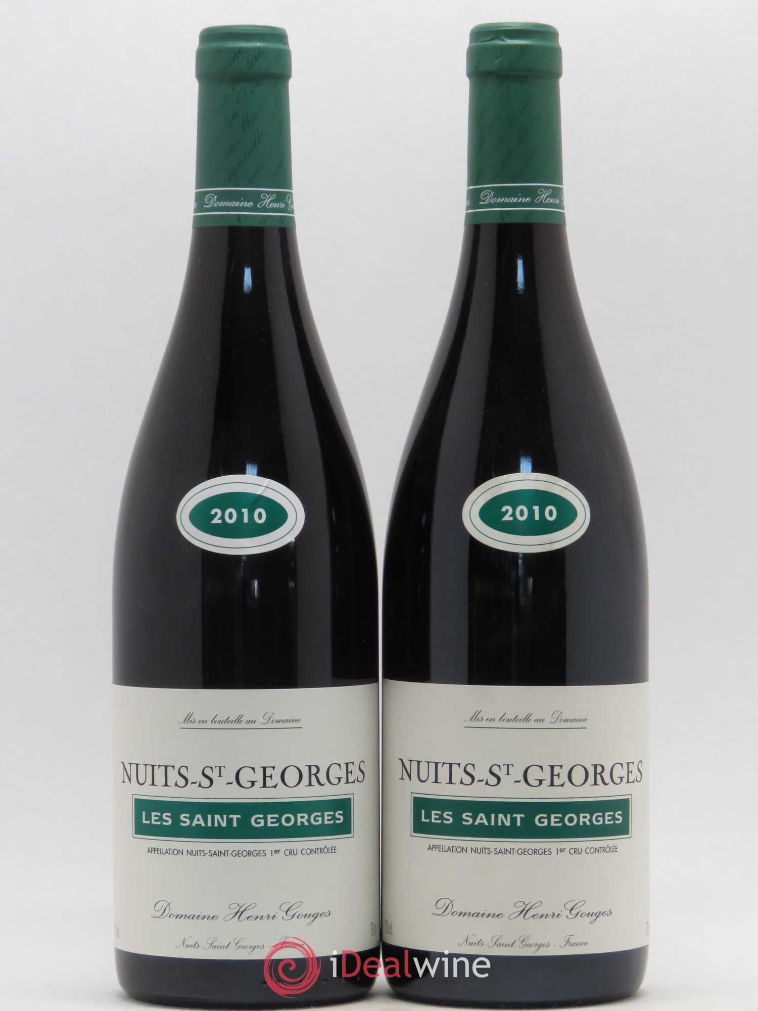 Nuits-Saint-Georges 1er Cru Les Saints Georges Henri Gouges 2010 - Posten von 2 Flaschen - 0