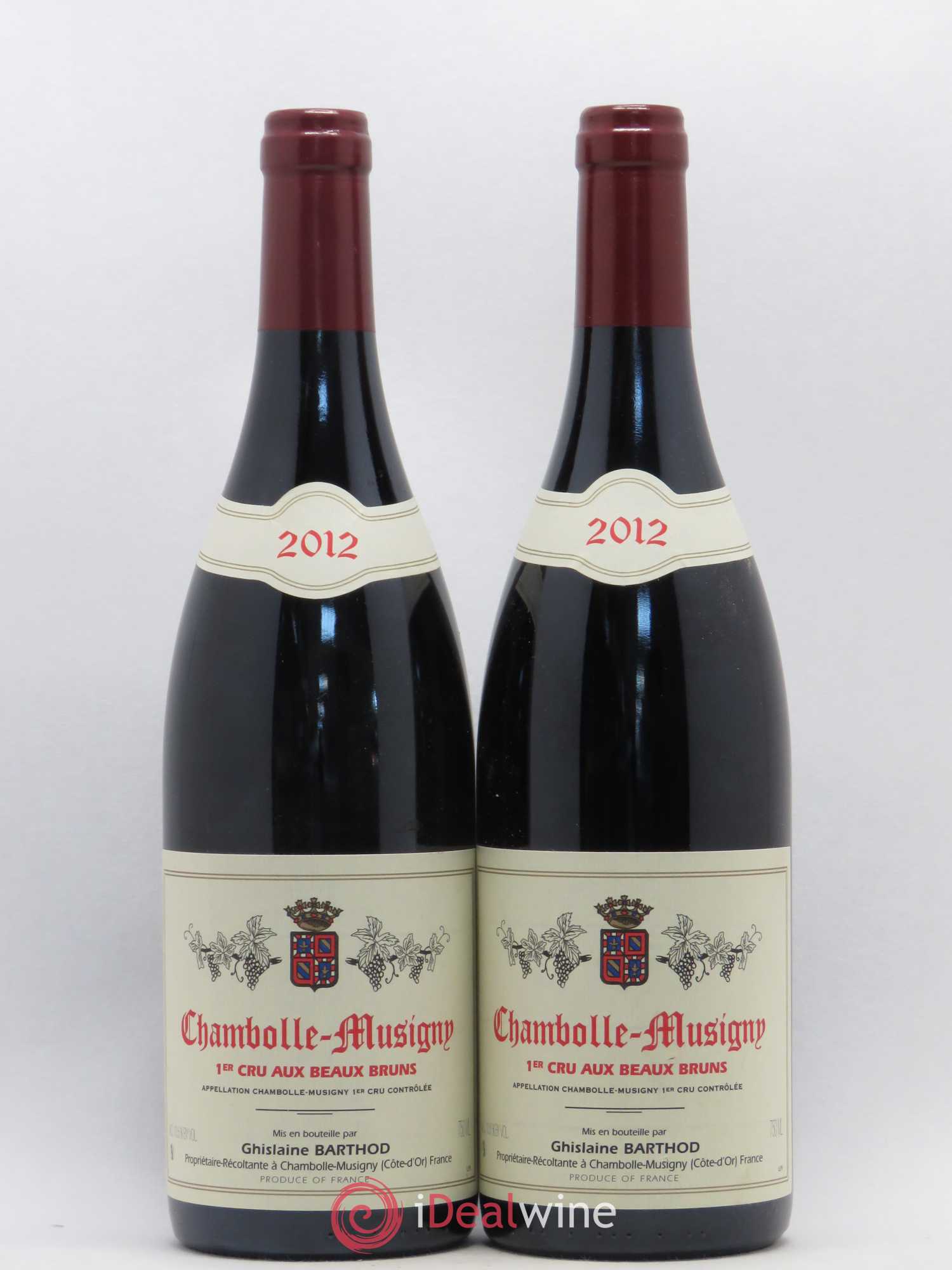 Chambolle-Musigny 1er Cru Aux Beaux Bruns Ghislaine Barthod 2012 - Lot de 2 bouteilles - 0