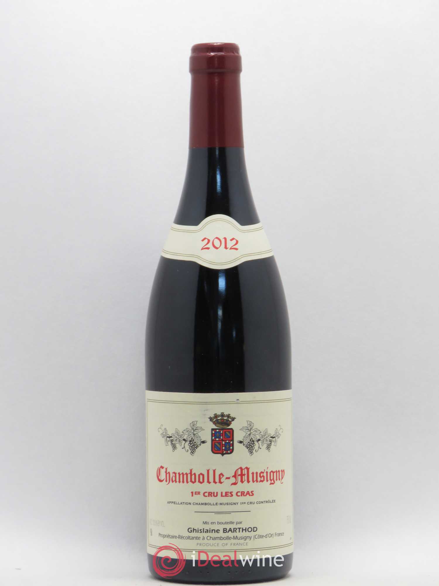 Chambolle-Musigny 1er Cru Les Cras Ghislaine Barthod 2012 - Lot de 1 bouteille - 0