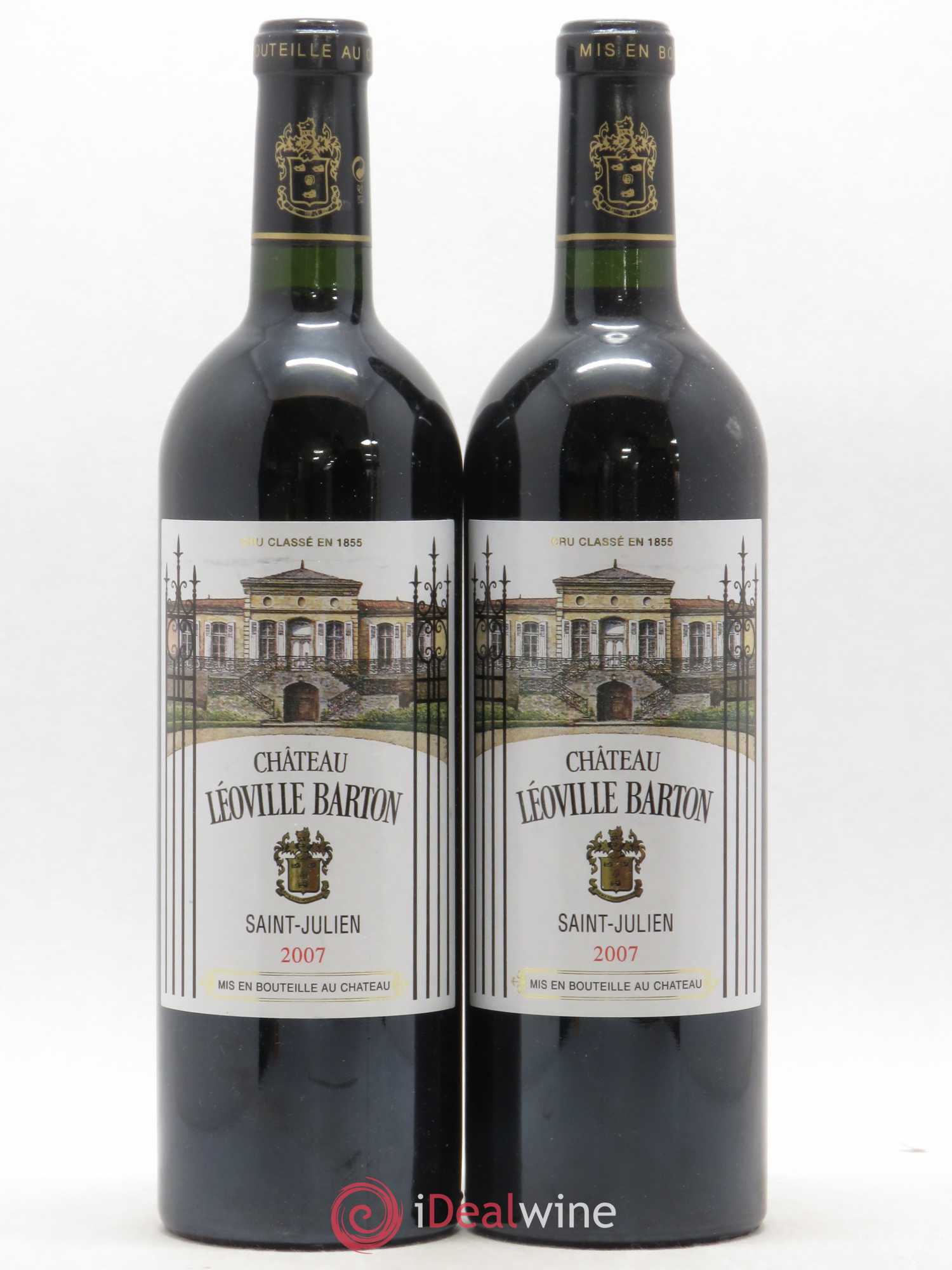 Château Léoville Barton 2ème Grand Cru Classé 2007 - Lot de 2 bouteilles - 0