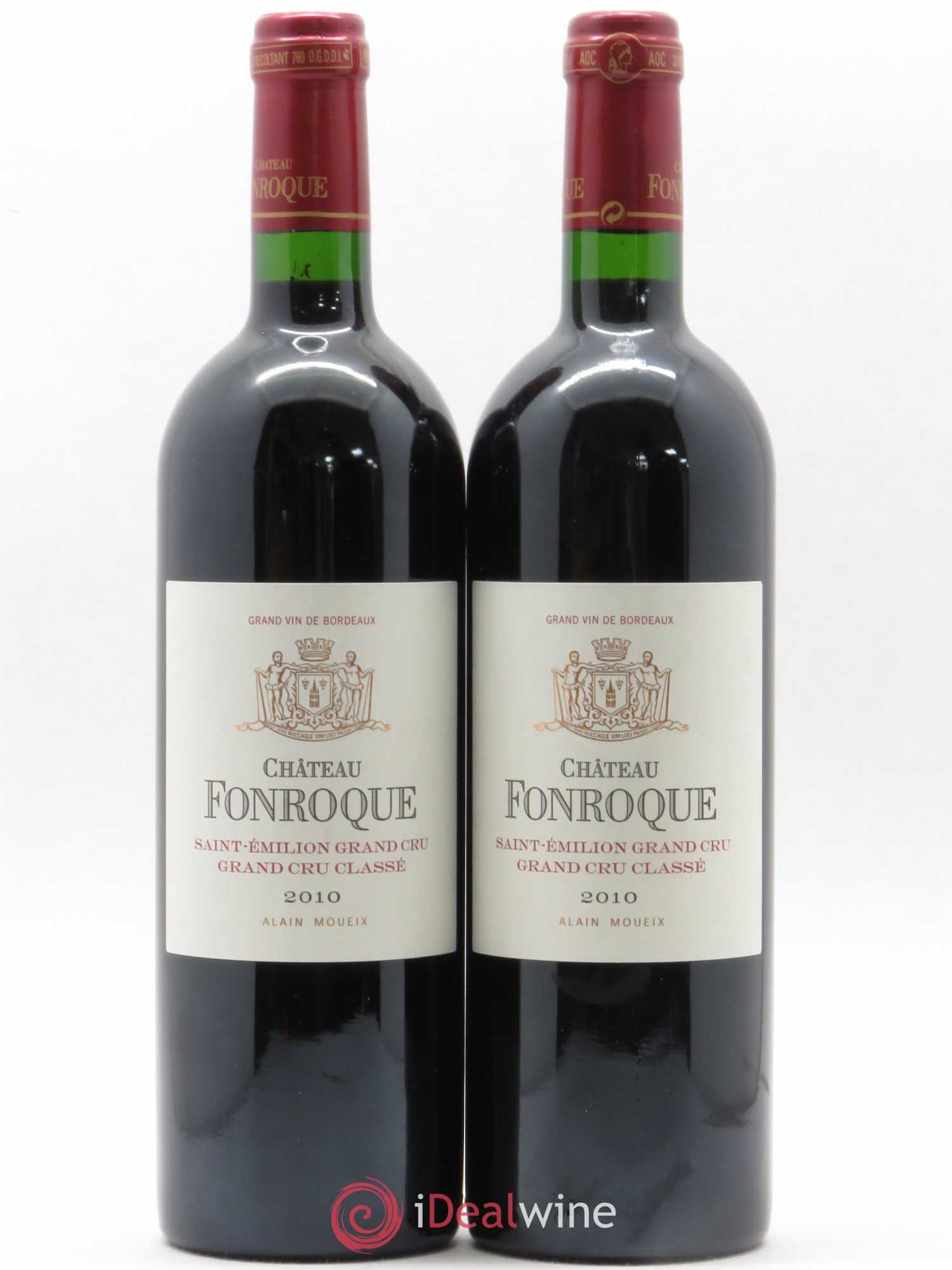 Château Fonroque Grand Cru Classé 2010 - Lot de 2 bouteilles - 0