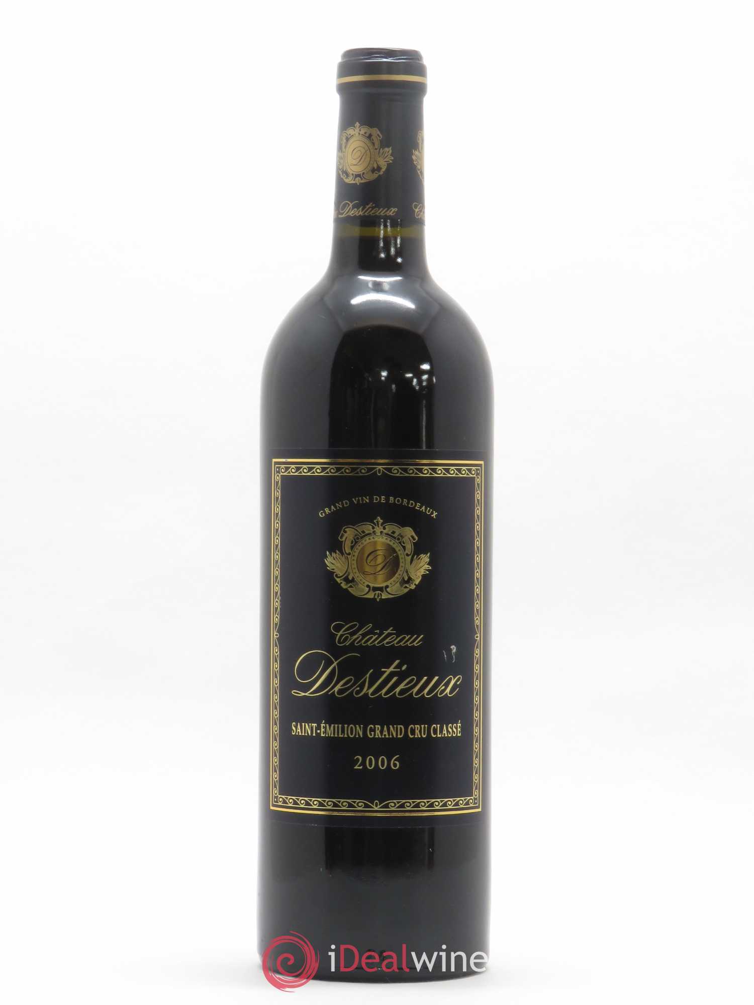 Château Destieux Grand Cru Classé 2006 - Lot de 1 bouteille - 0