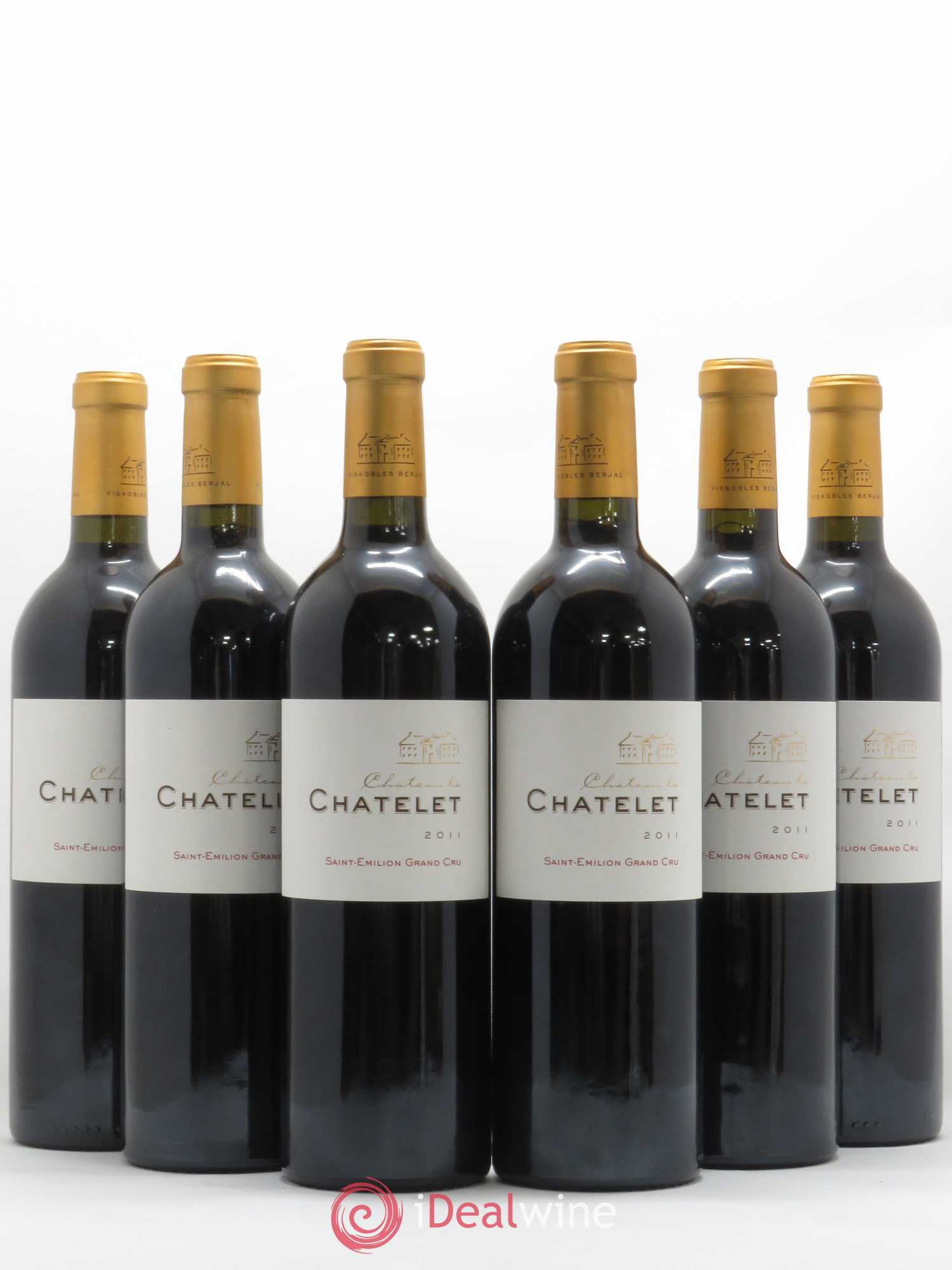 Saint-Émilion Grand Cru Chateau Le Chatelet 2011 - Posten von 6 Flaschen - 0