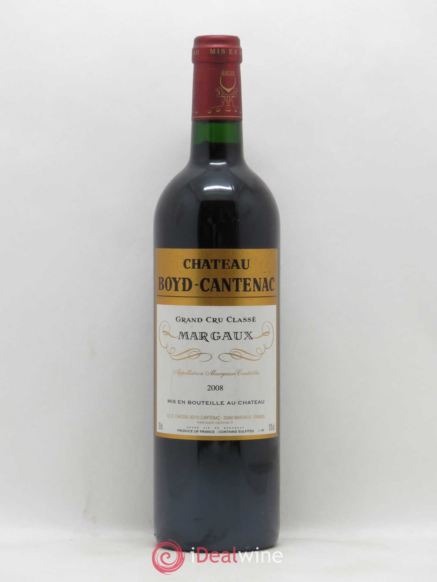 Château Boyd Cantenac 3ème Grand Cru Classé 2008 - Lot de 1 bouteille - 0