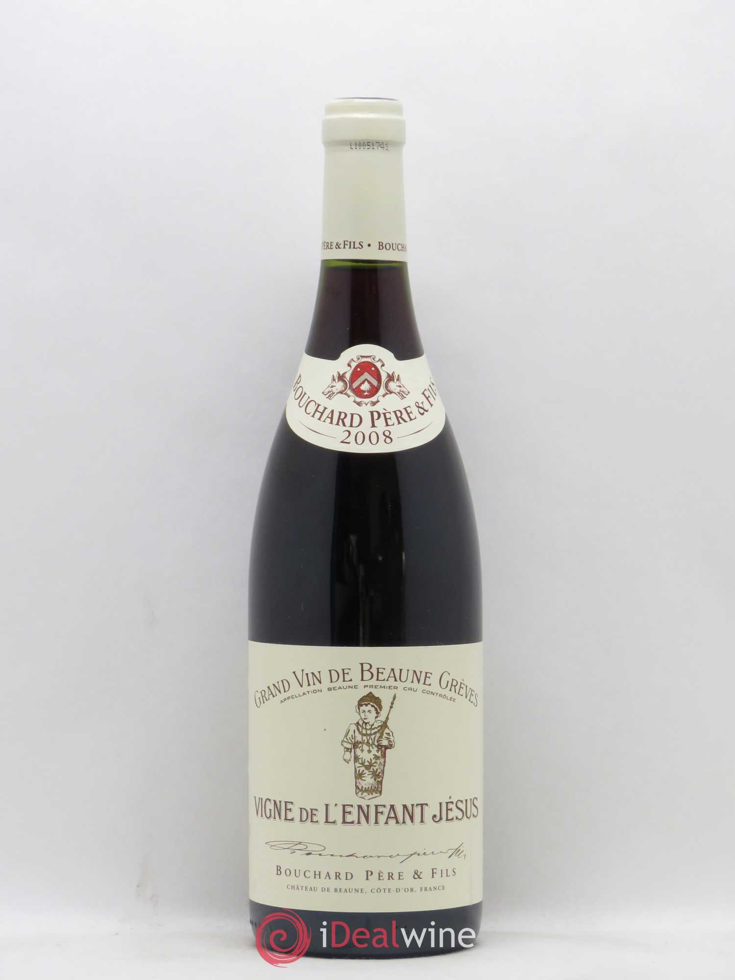 Beaune 1er Cru Grèves - Vigne de l'Enfant Jésus Bouchard Père & Fils 2008 - Lot de 1 bouteille - 0