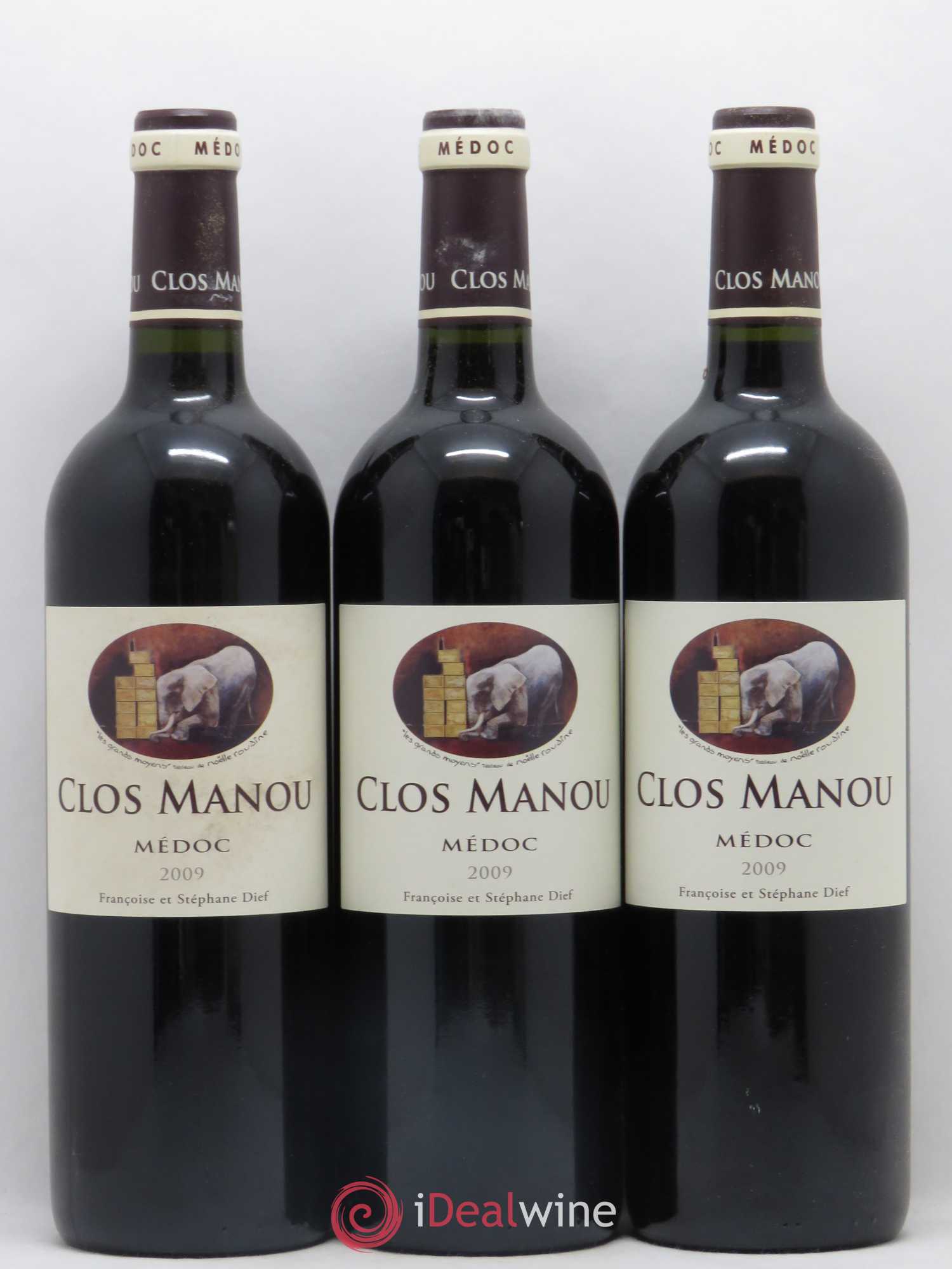 Clos Manou 2009 - Posten von 3 Flaschen - 0