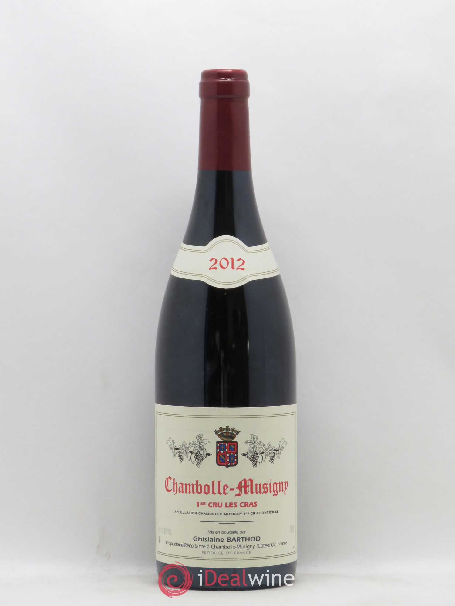 Chambolle-Musigny 1er Cru Les Cras Ghislaine Barthod 2012 - Lot de 1 bouteille - 0