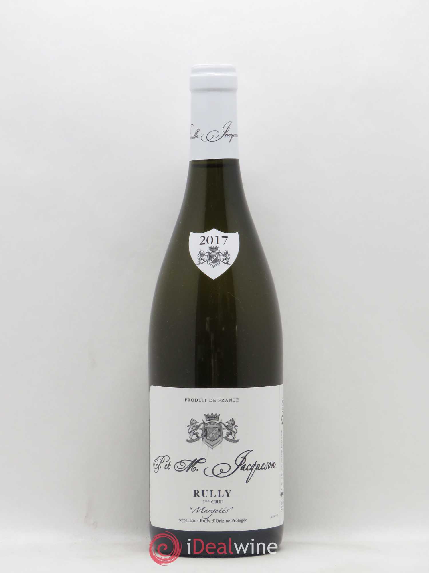 Rully 1er Cru Margotés Paul & Marie Jacqueson 2017 - Lot de 1 bouteille - 0
