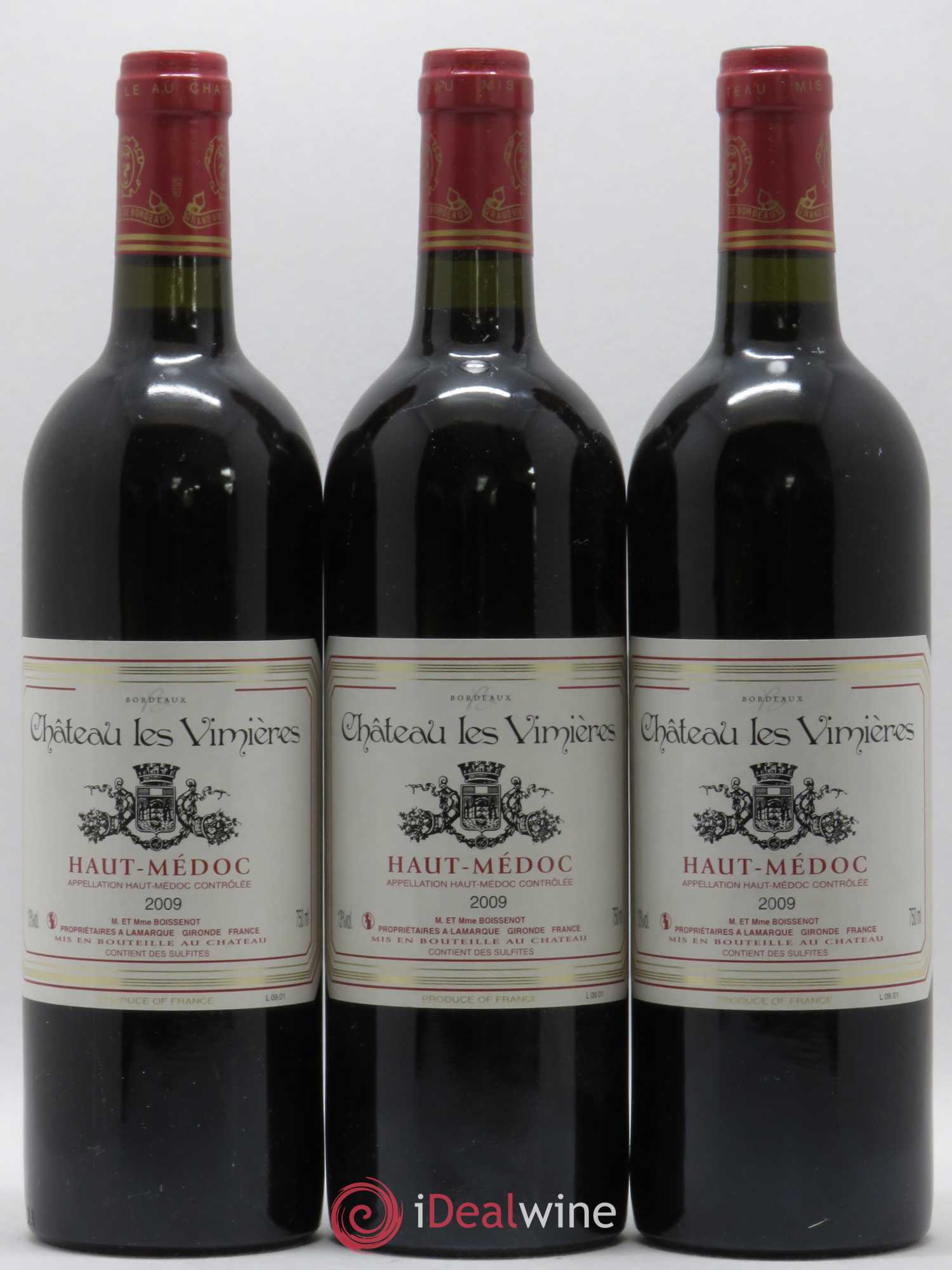 Haut Médoc Château Les Vimières 2009 - Posten von 3 Flaschen - 0