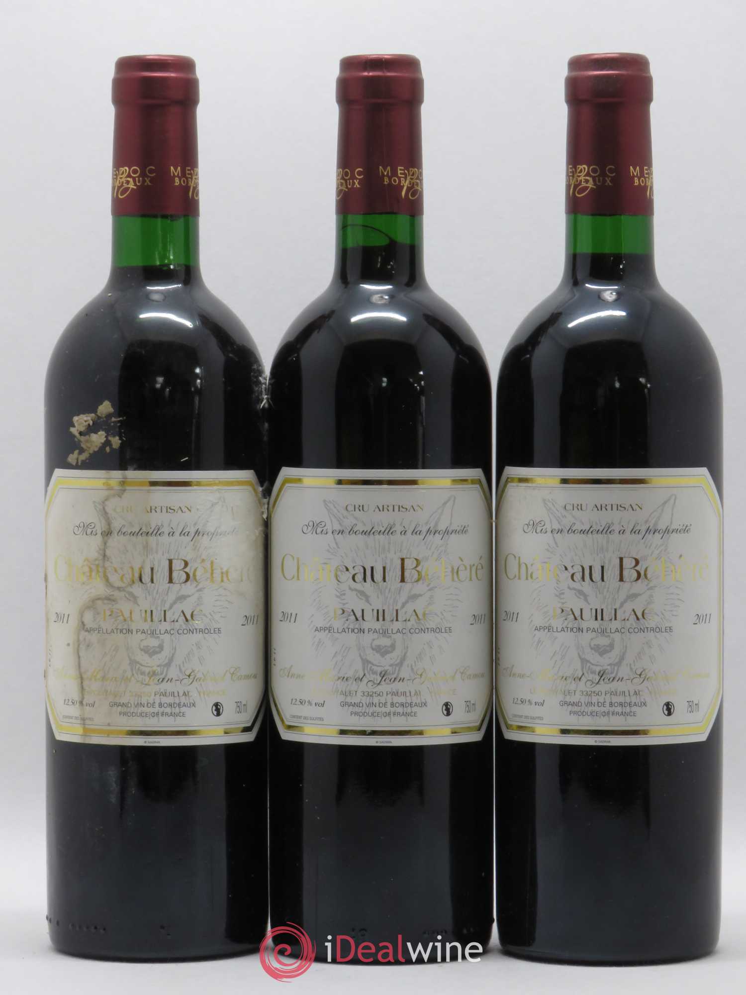 Pauillac Château Béhéré 2011 - Posten von 6 Flaschen - 2
