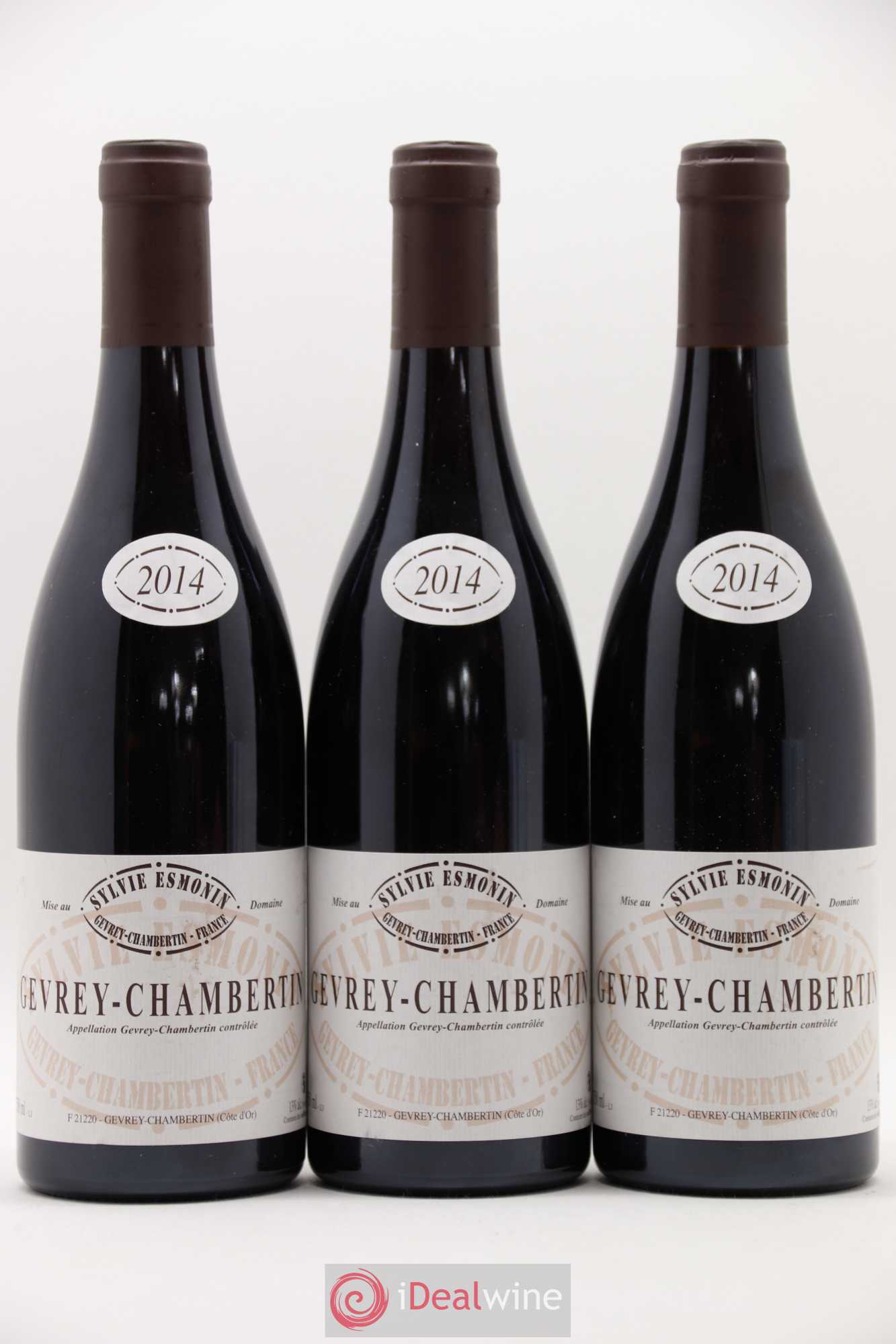 Gevrey-Chambertin Sylvie Esmonin 2014 - Lot de 3 bouteilles - 0