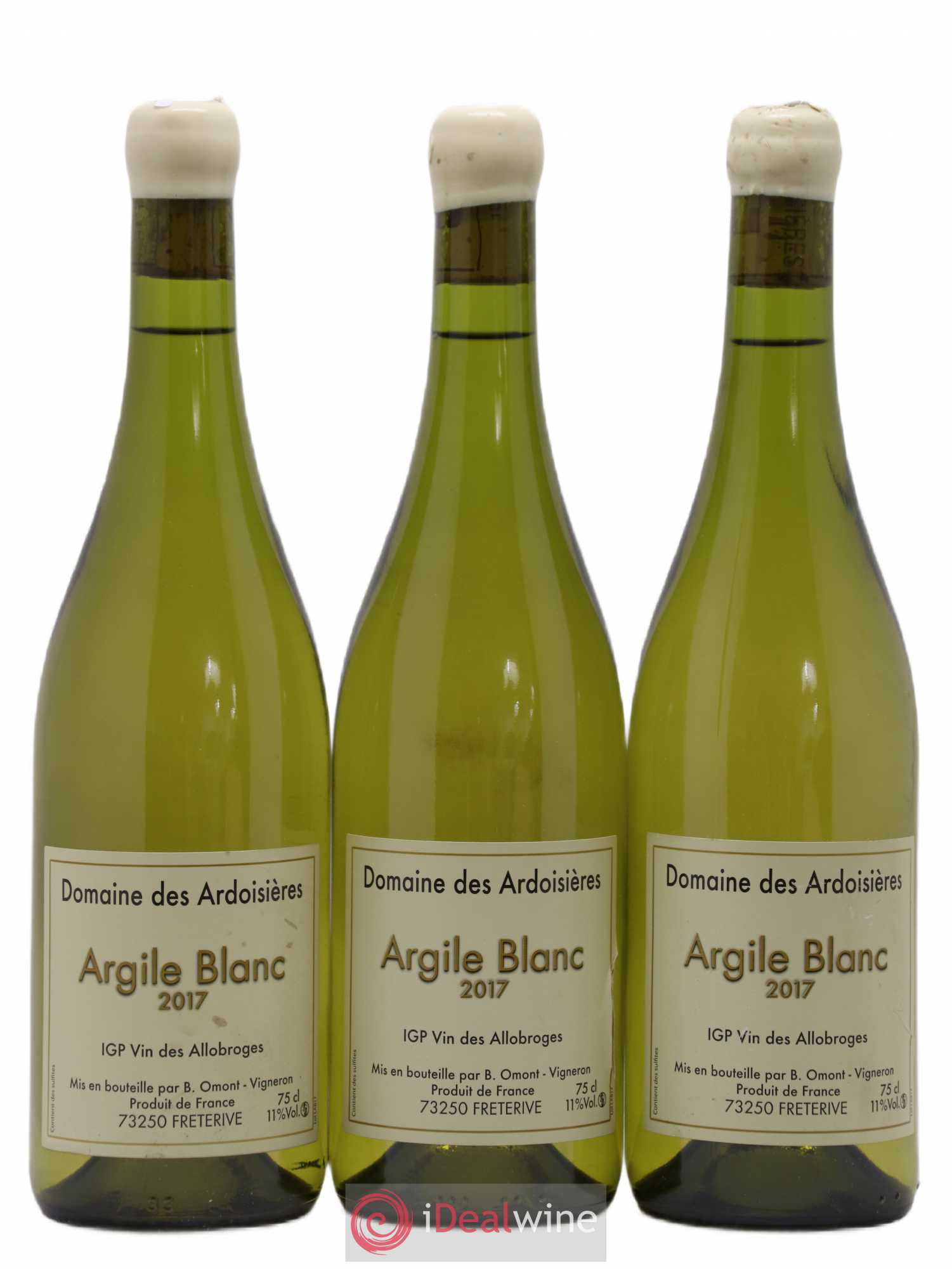Vin des Allobroges Saint-Pierre-de-Soucy Argile Ardoisières (Domaine des) 2017 - Lot de 3 bouteilles - 0