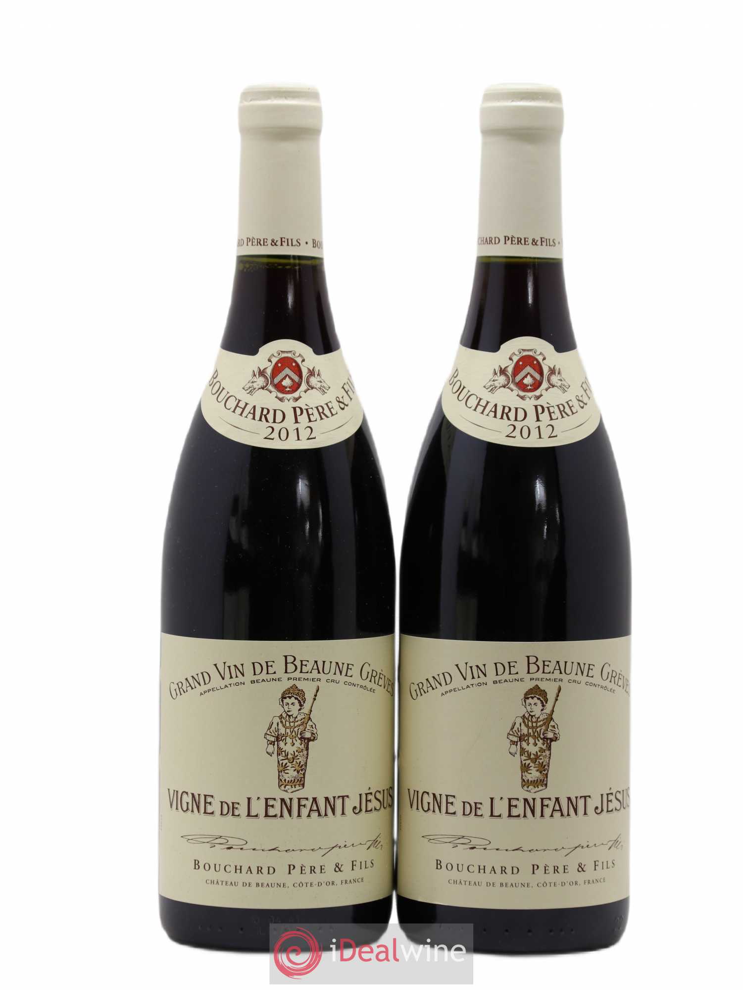 Beaune 1er Cru Grèves - Vigne de l'Enfant Jésus Bouchard Père & Fils 2012 - Lot de 2 bouteilles - 0