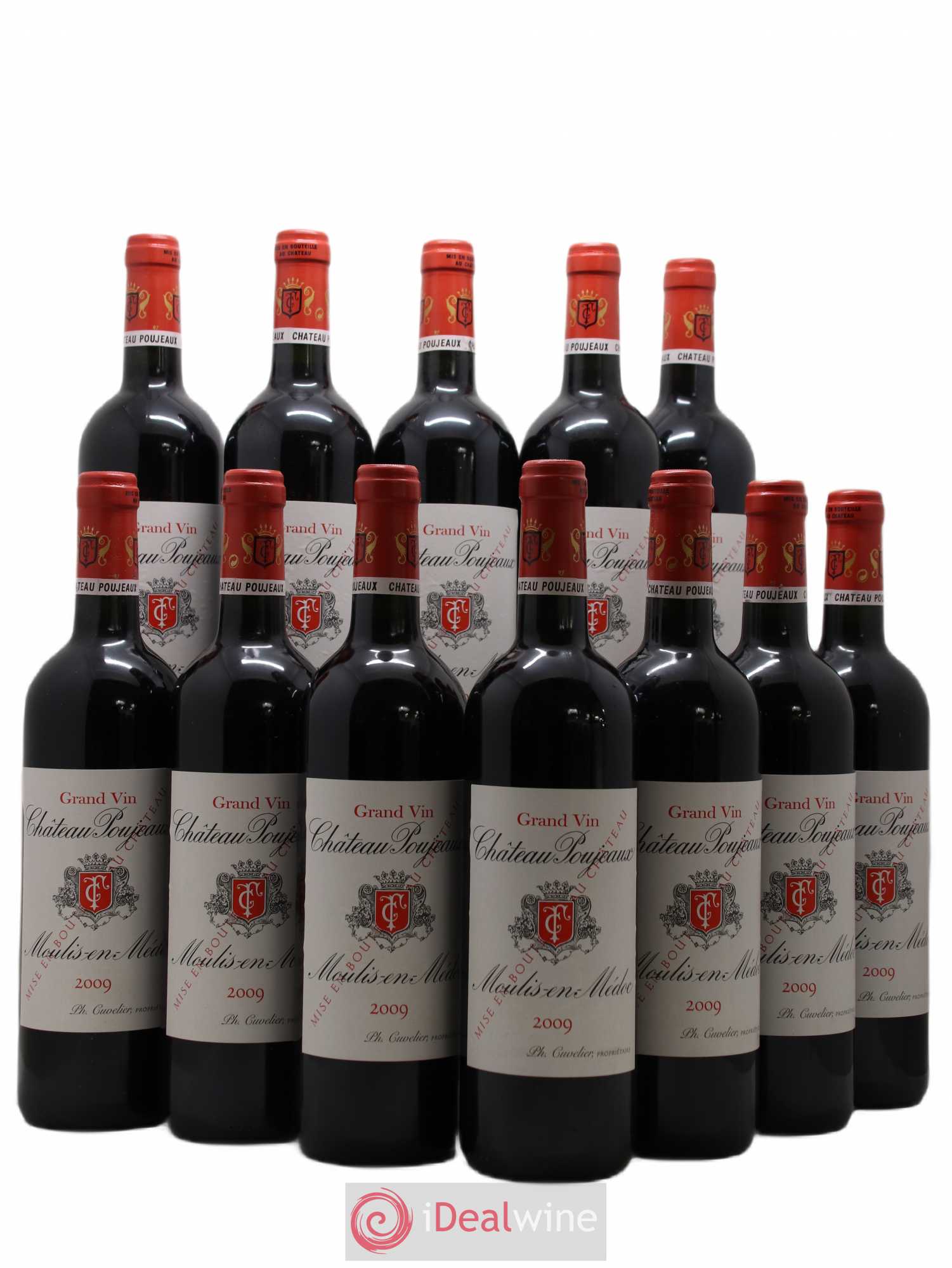 Château Poujeaux 2009 - Lot de 12 bouteilles - 0