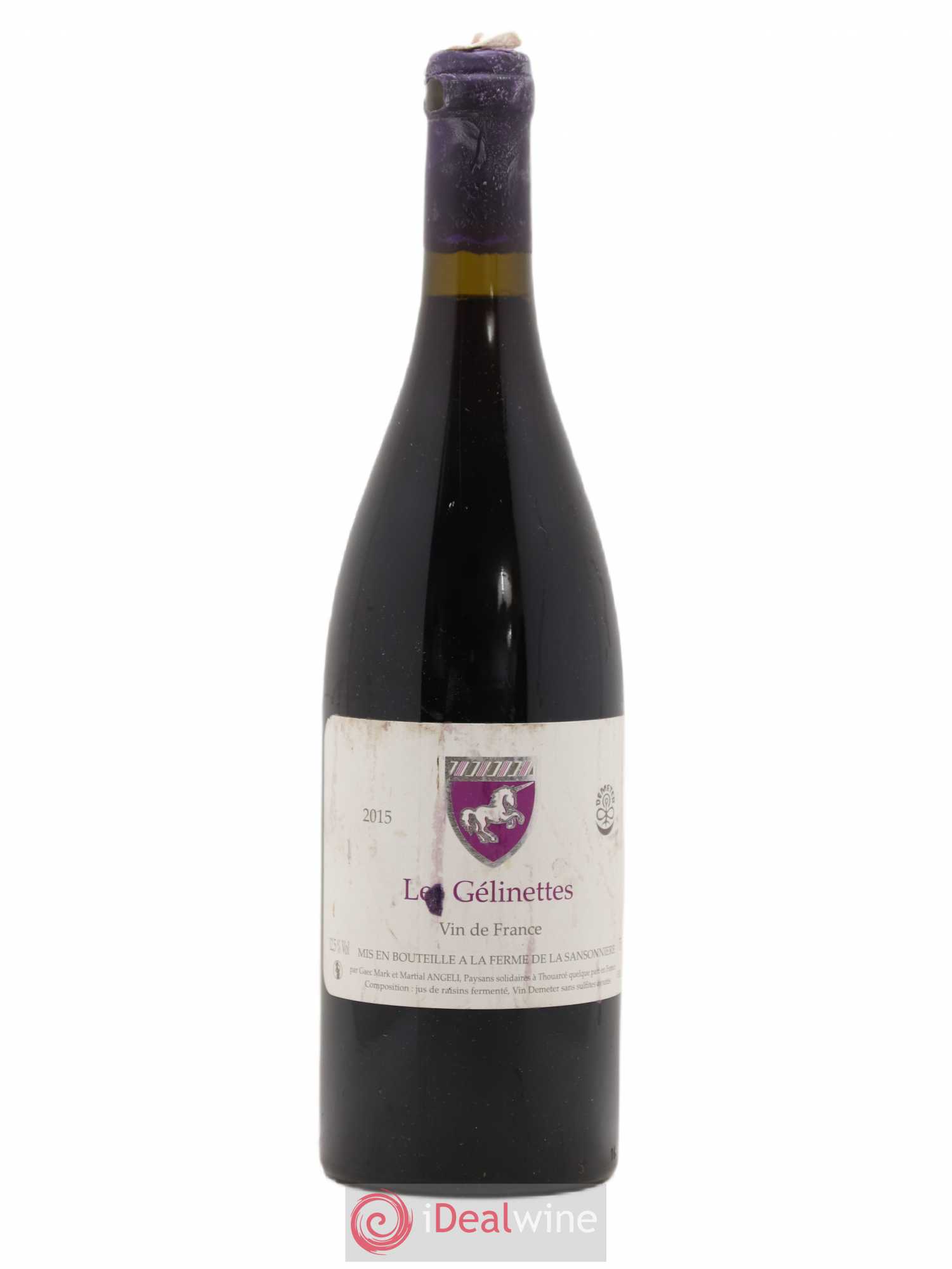 Vin de France Les Gelinettes Ferme de la Sansonniere 2015 - Posten von 1 Flasche - 0