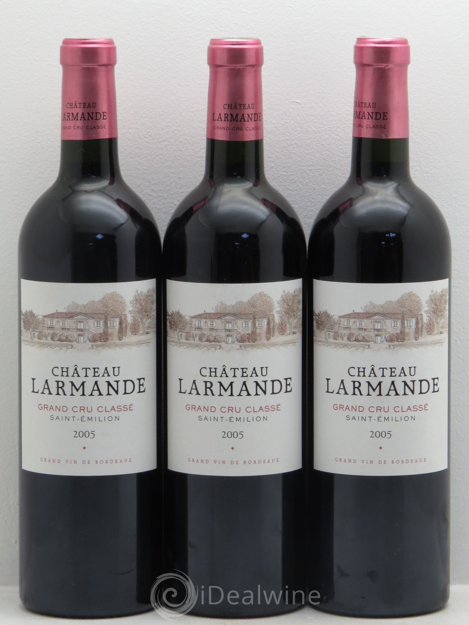 Château Larmande Grand Cru Classé 2005 - Lot de 3 bouteilles - 0