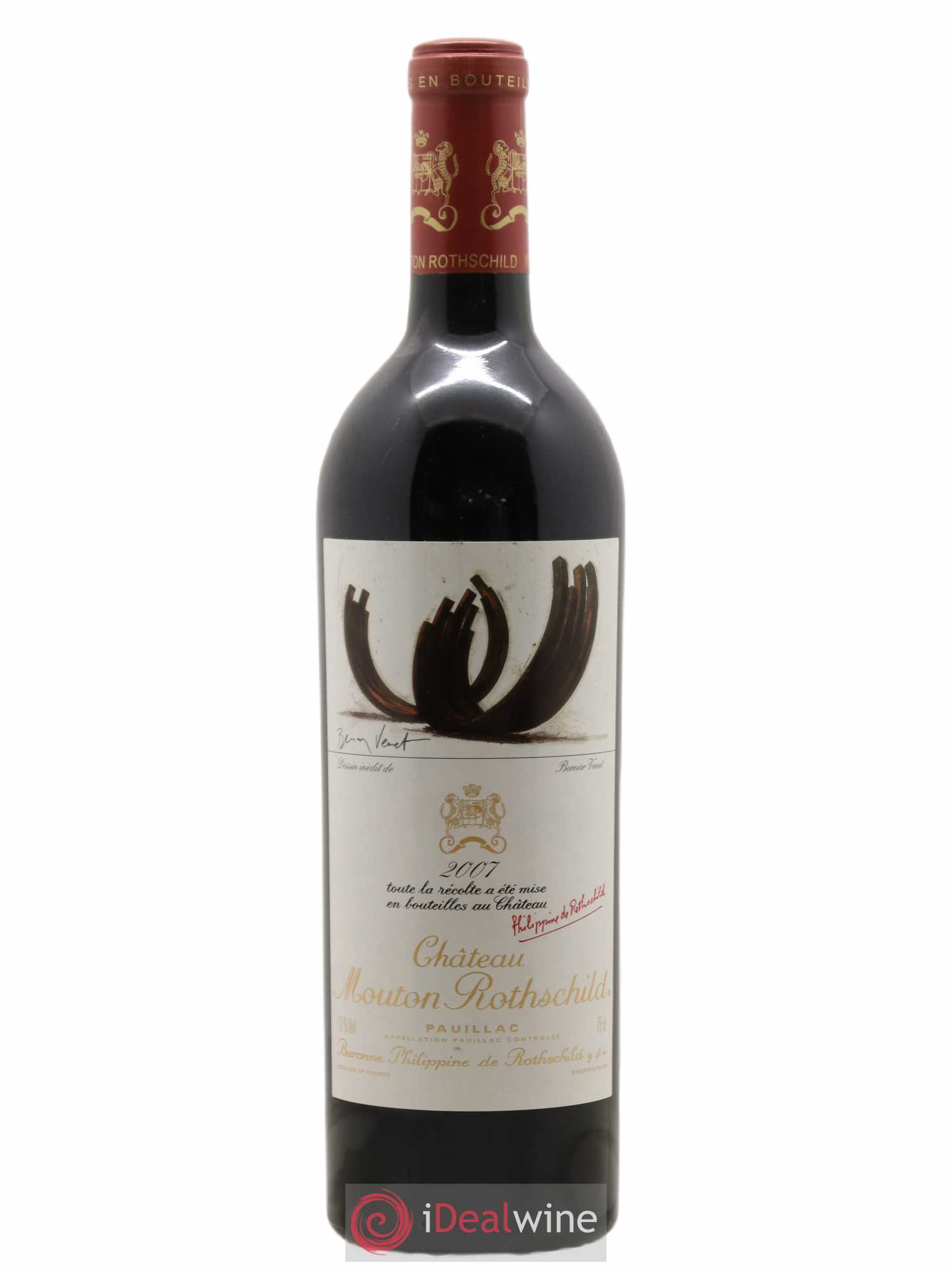 Château Mouton Rothschild 1er Grand Cru Classé 2007 - Lot de 1 bouteille - 0