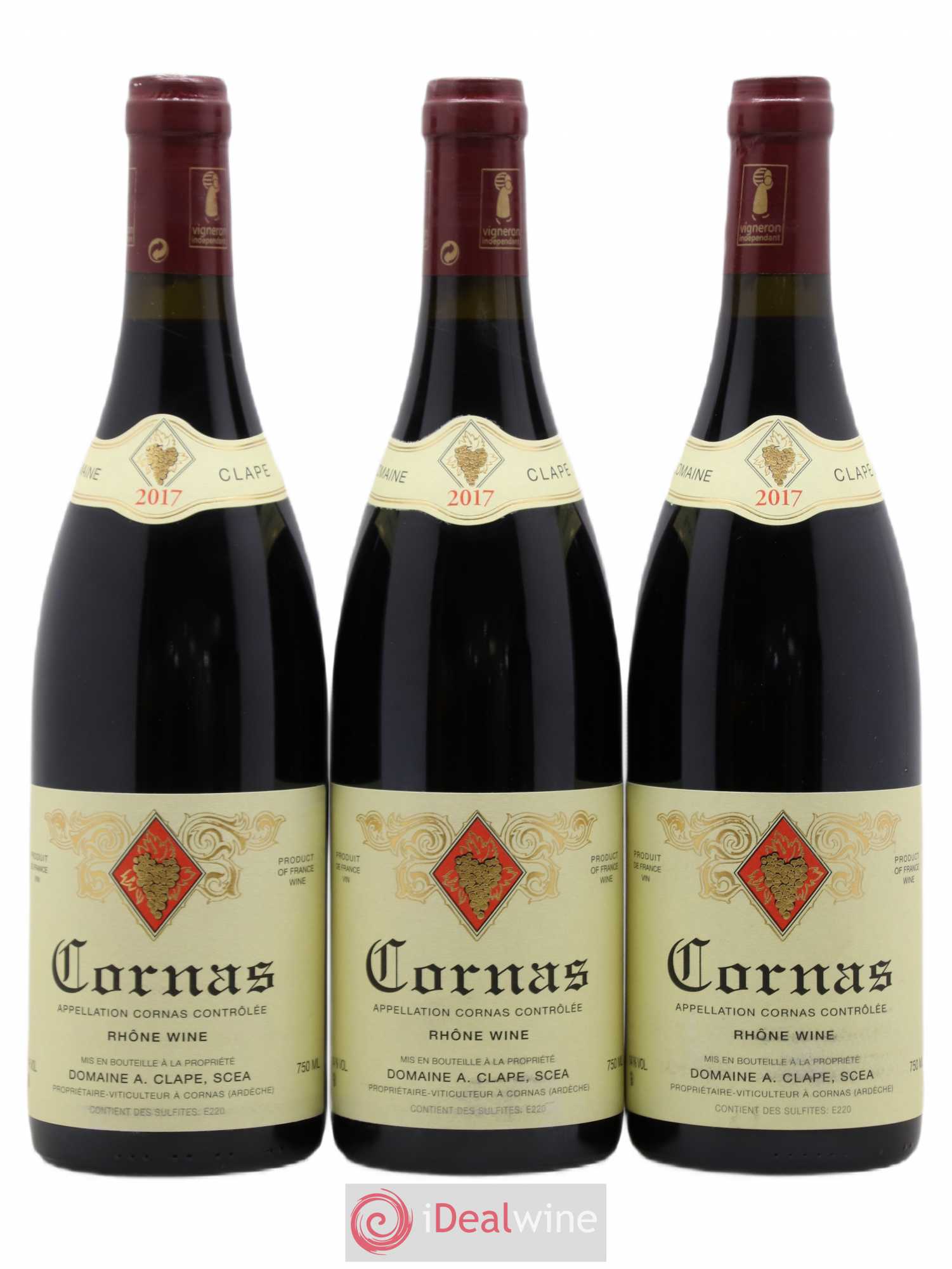 Cornas Auguste Clape 2017 - Lot de 3 bouteilles - 0