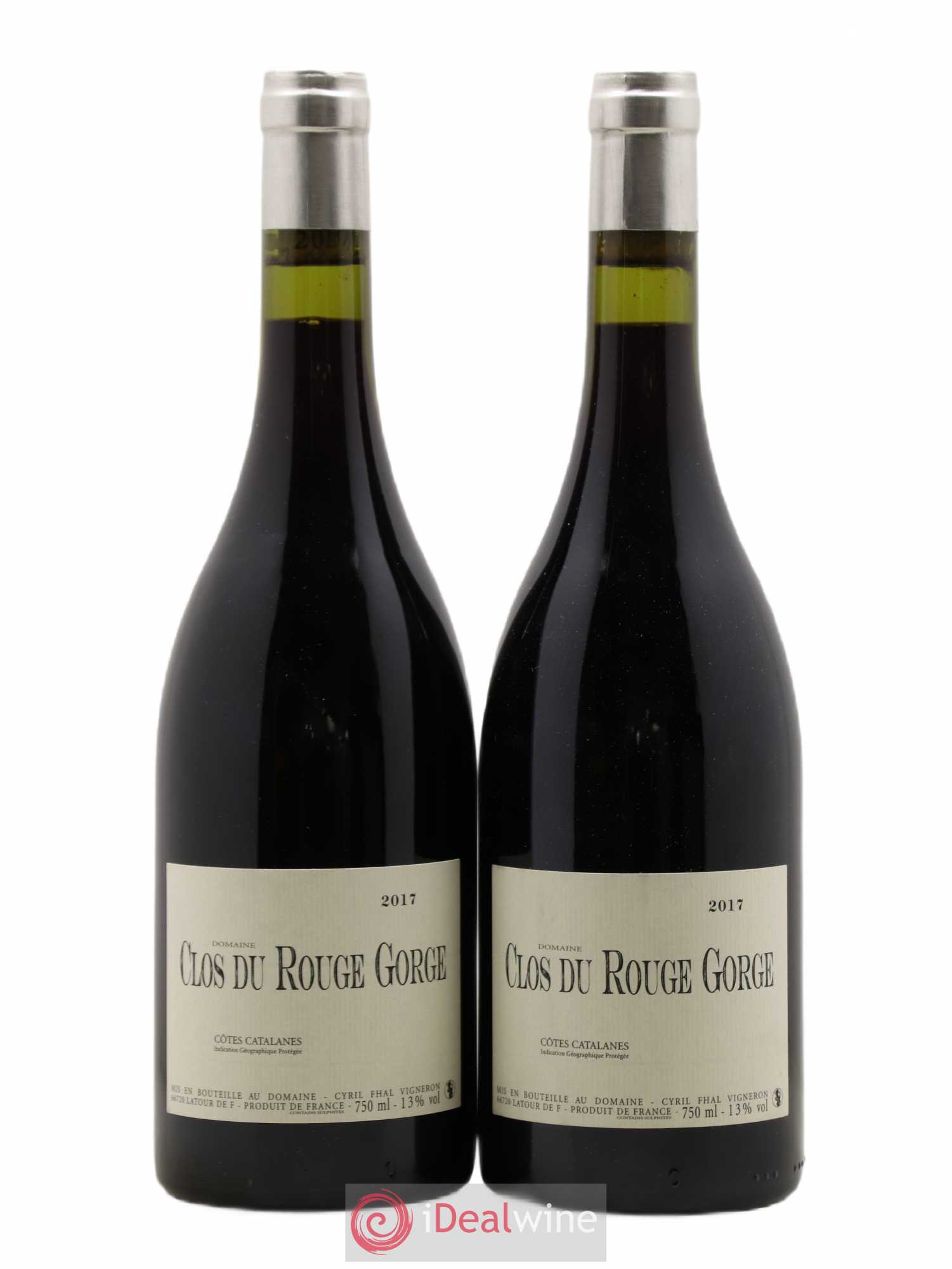 Côtes Catalanes Clos du Rouge Gorge Cyril Fhal 2017 - Lot de 2 bouteilles - 0