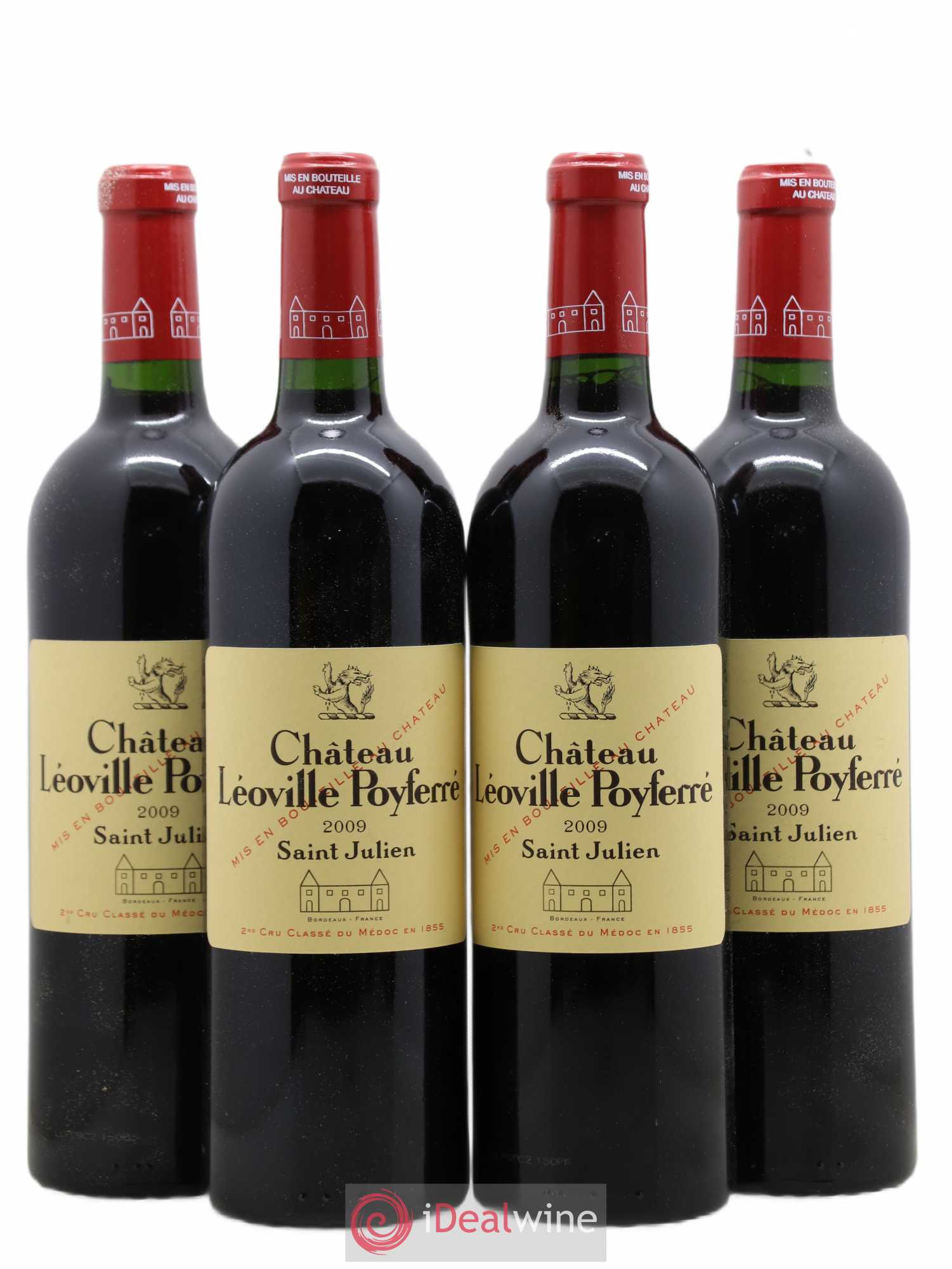 Château Léoville Poyferré 2ème Grand Cru Classé 2009 - Lot de 4 bouteilles - 0