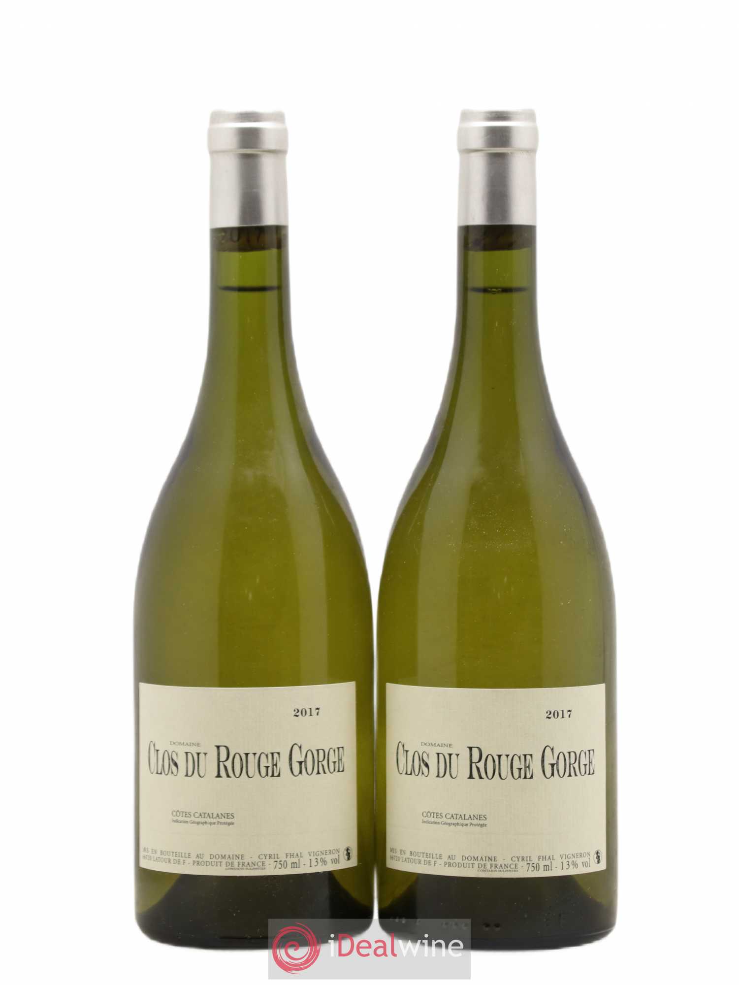 Côtes Catalanes Clos du Rouge Gorge Cyril Fhal 2017 - Lot de 2 bouteilles - 0