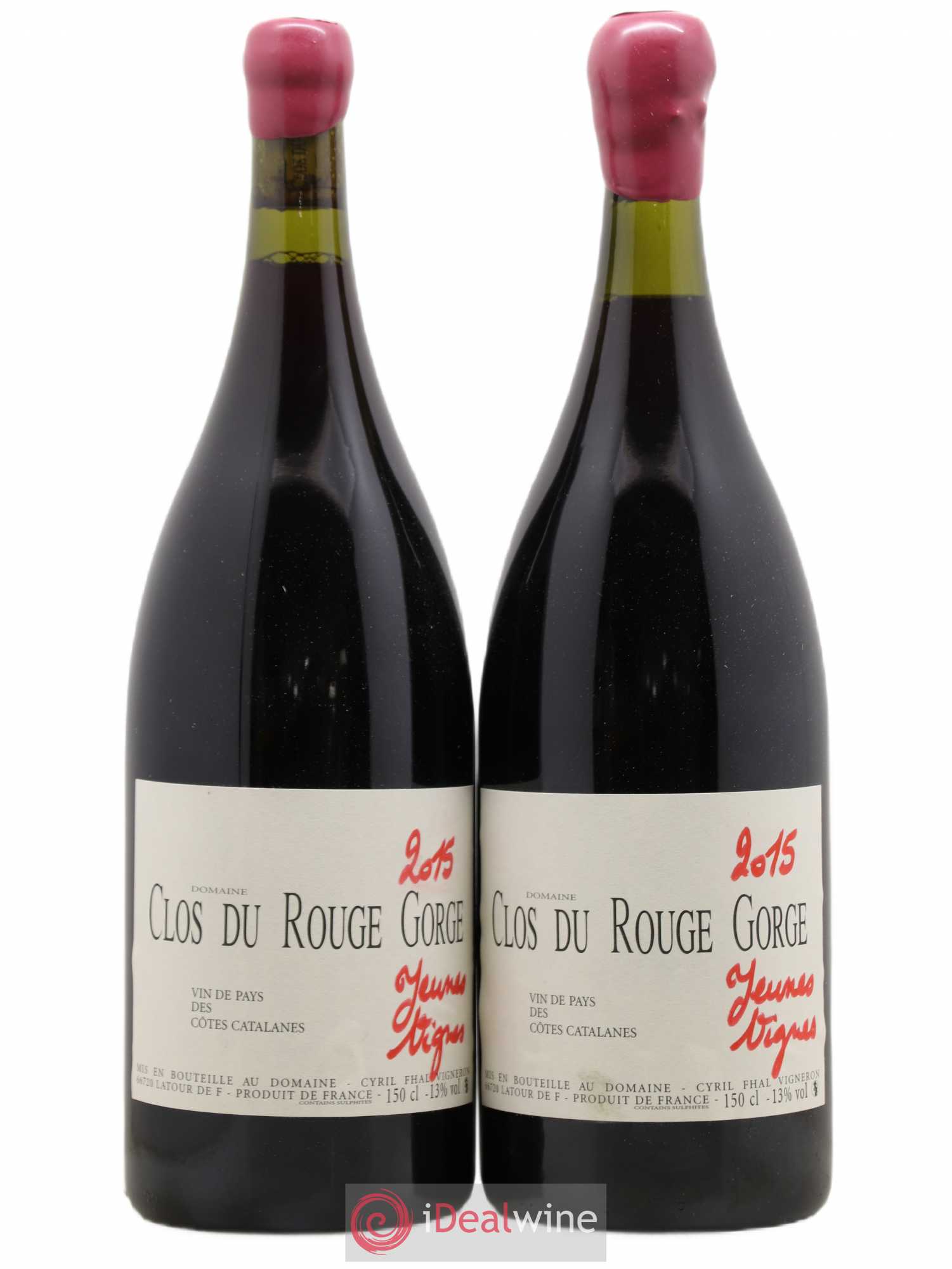 Côtes Catalanes (VDP des Côtes Catalanes) Clos du Rouge Gorge Jeunes Vignes Cyril Fhal 2015 - Lot de 2 magnums - 0