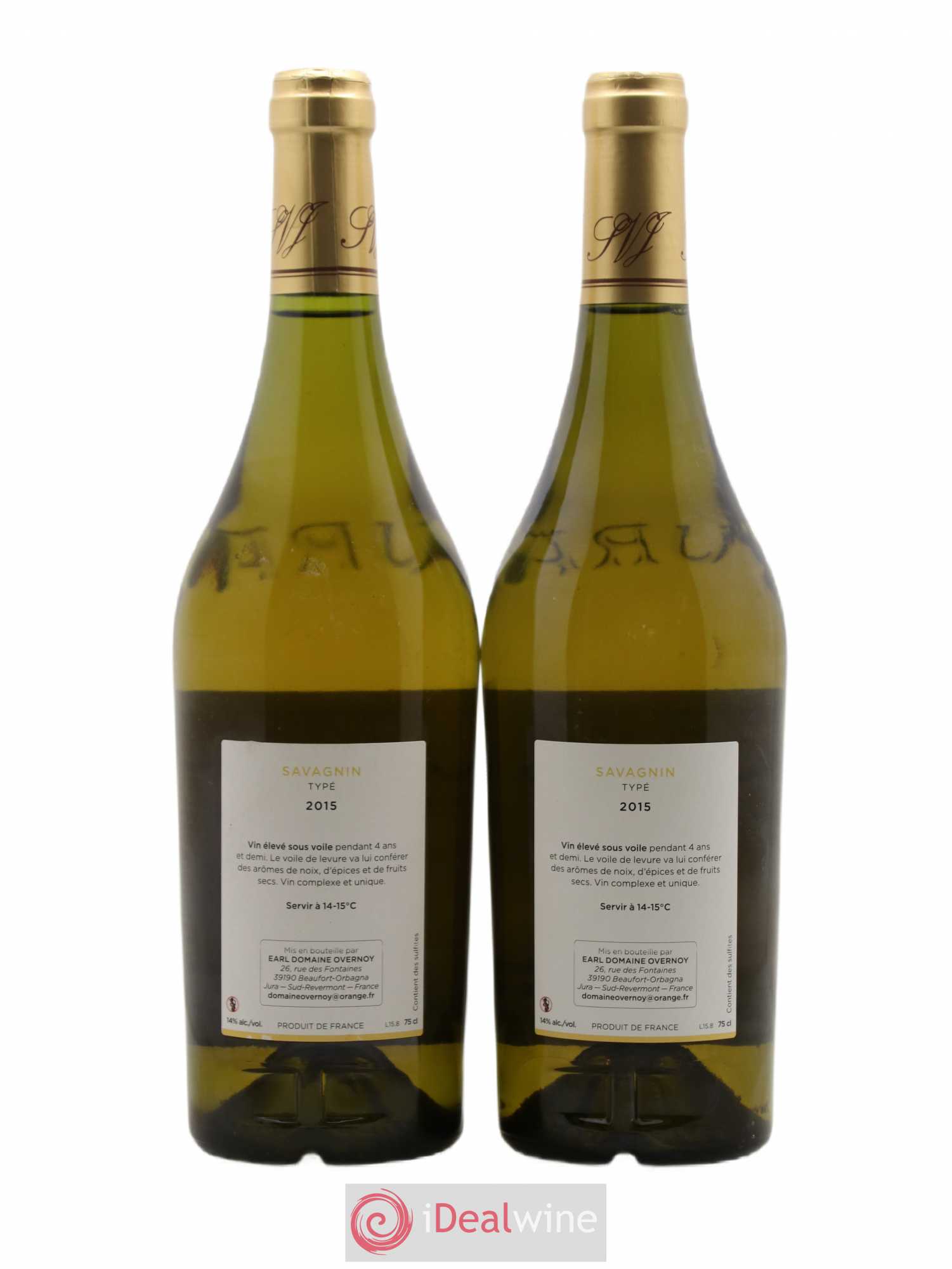Côtes du Jura Savagnin Typé Guillaume Overnoy 2015 - Posten von 2 Flaschen - 1