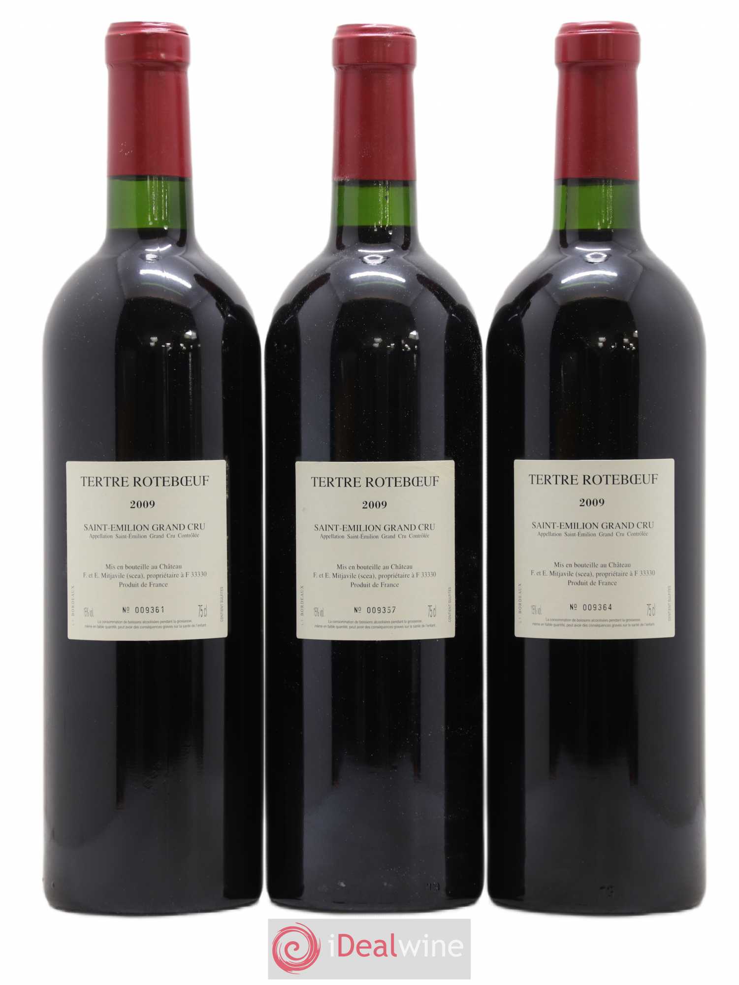 Château Tertre Roteboeuf 2009 - Lot de 3 bouteilles - 1