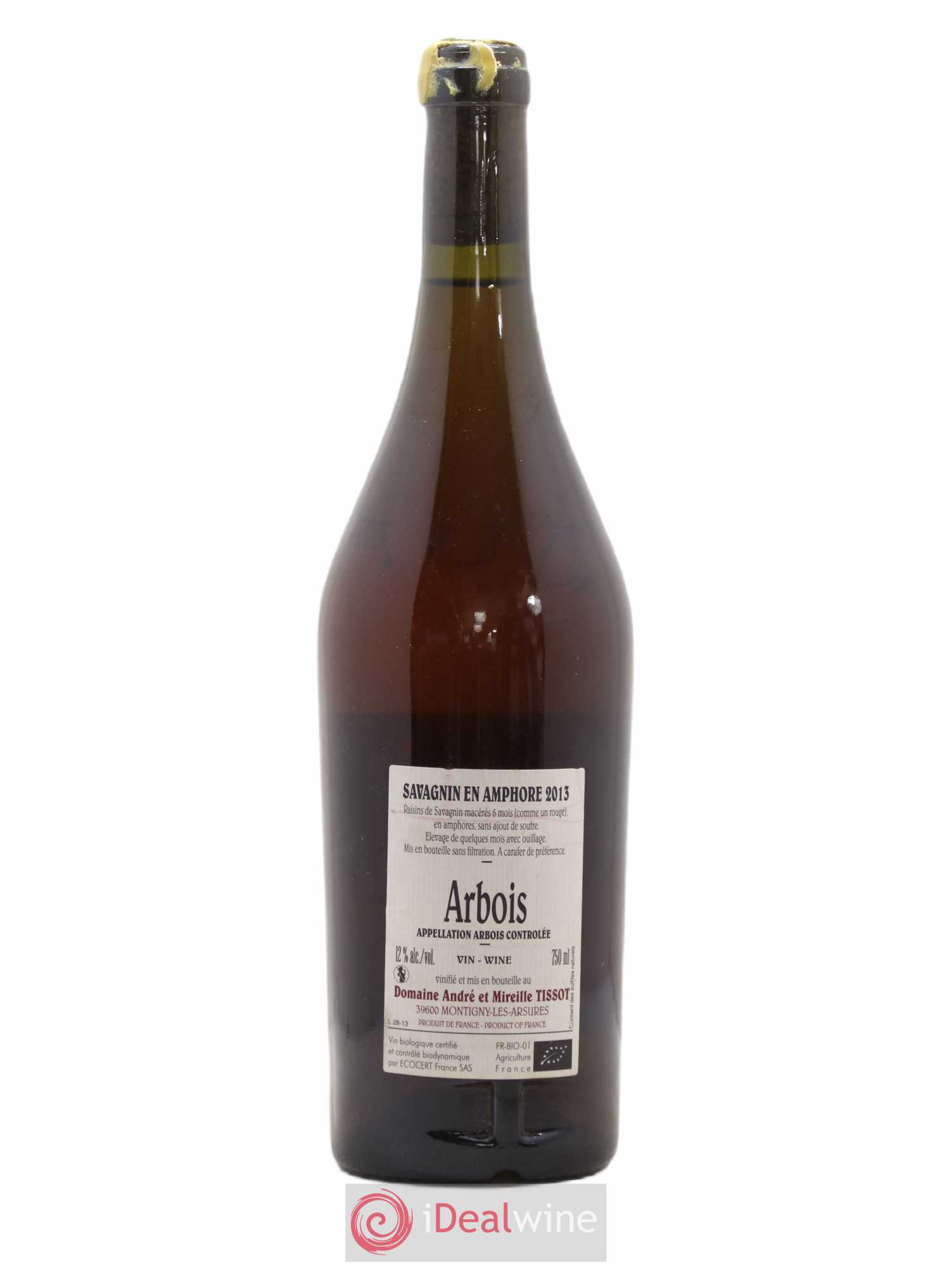 Arbois Savagnin Bénédicte et Stéphane Tissot Amphore  2013 - Lot de 1 bouteille - 1