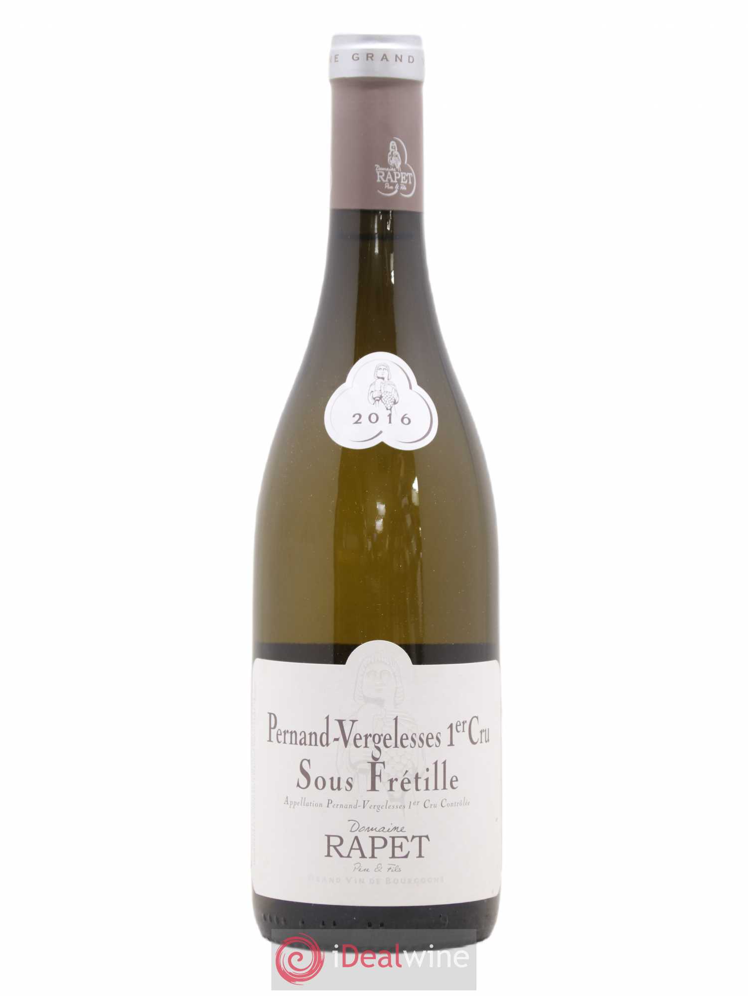 Pernand-Vergelesses 1er Cru Sous Frétille Rapet Père et Fils 2016 - Posten von 1 Flasche - 0
