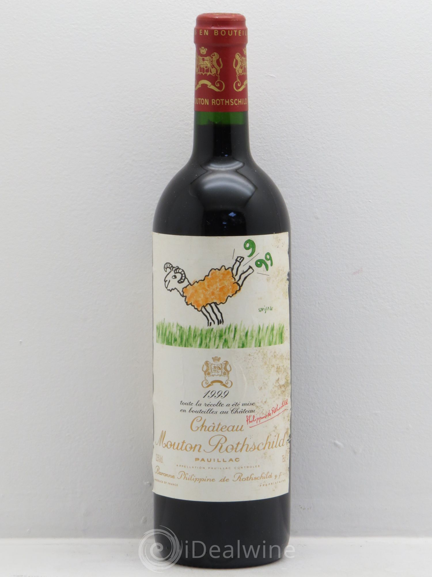 Château Mouton Rothschild 1er Grand Cru Classé 1999 - Lot de 1 bouteille - 0