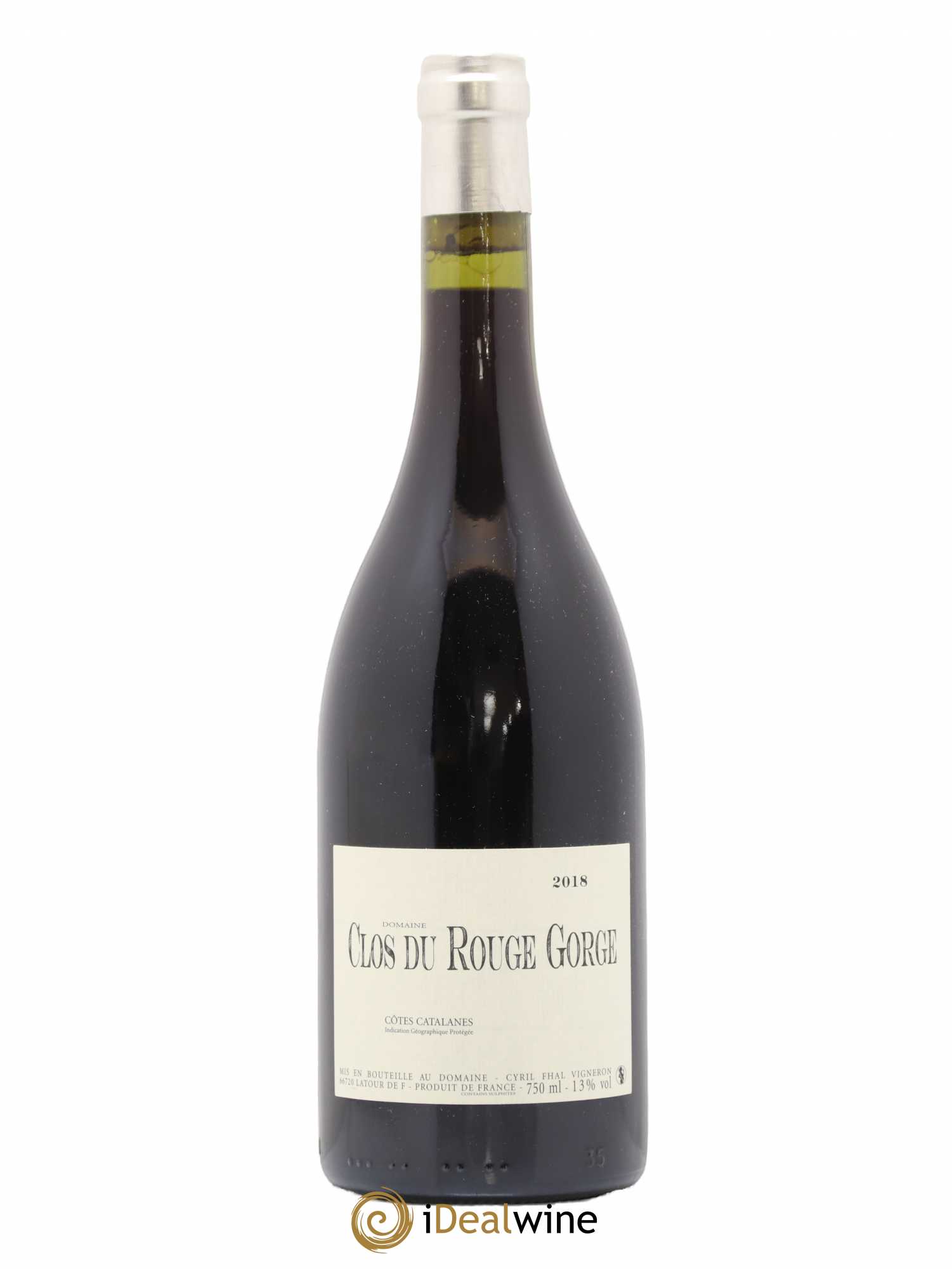 Côtes Catalanes Clos du Rouge Gorge Cyril Fhal 2018 - Lot de 1 bouteille - 0