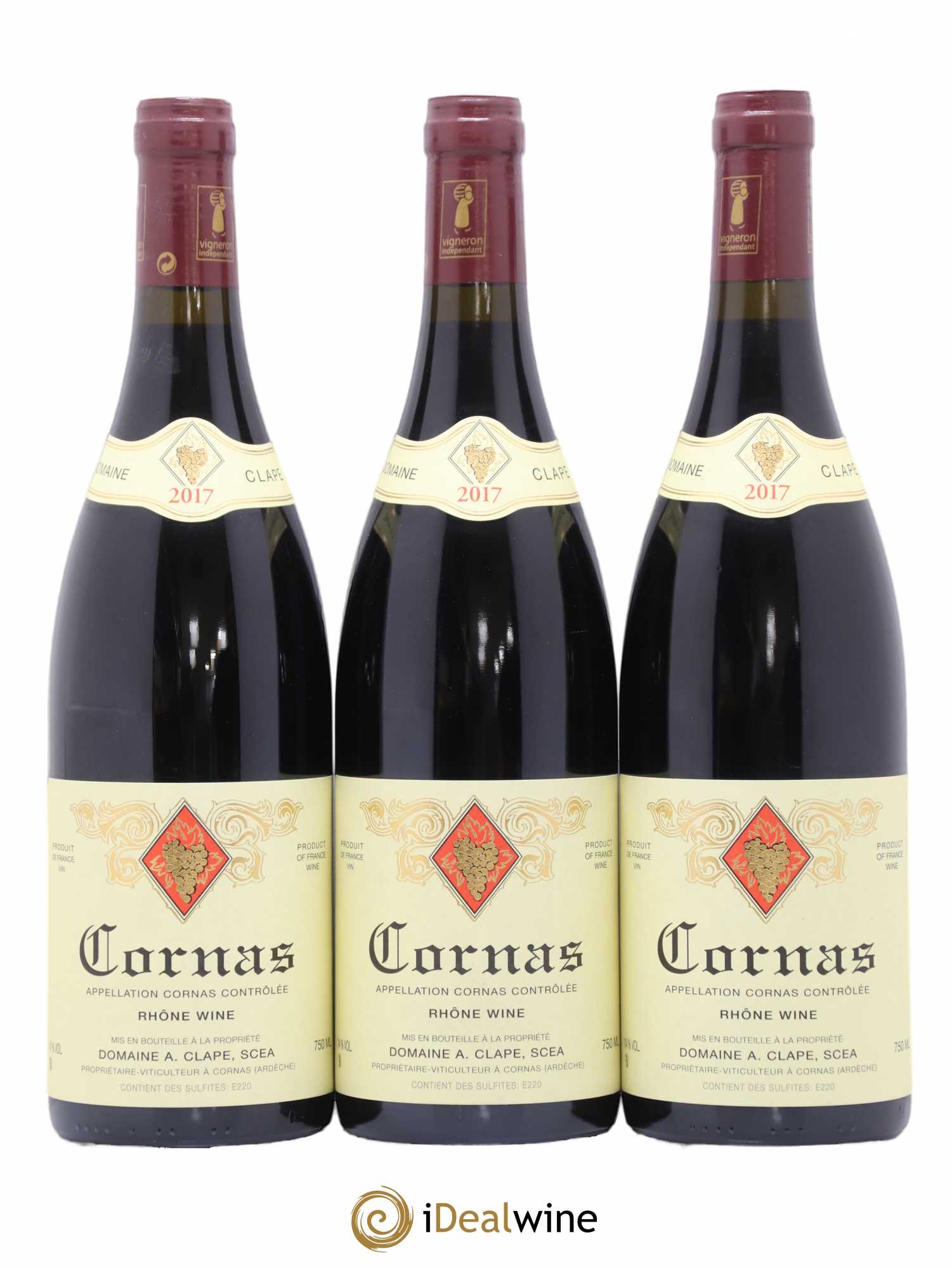 Cornas Auguste Clape 2017 - Lot de 3 bouteilles - 0