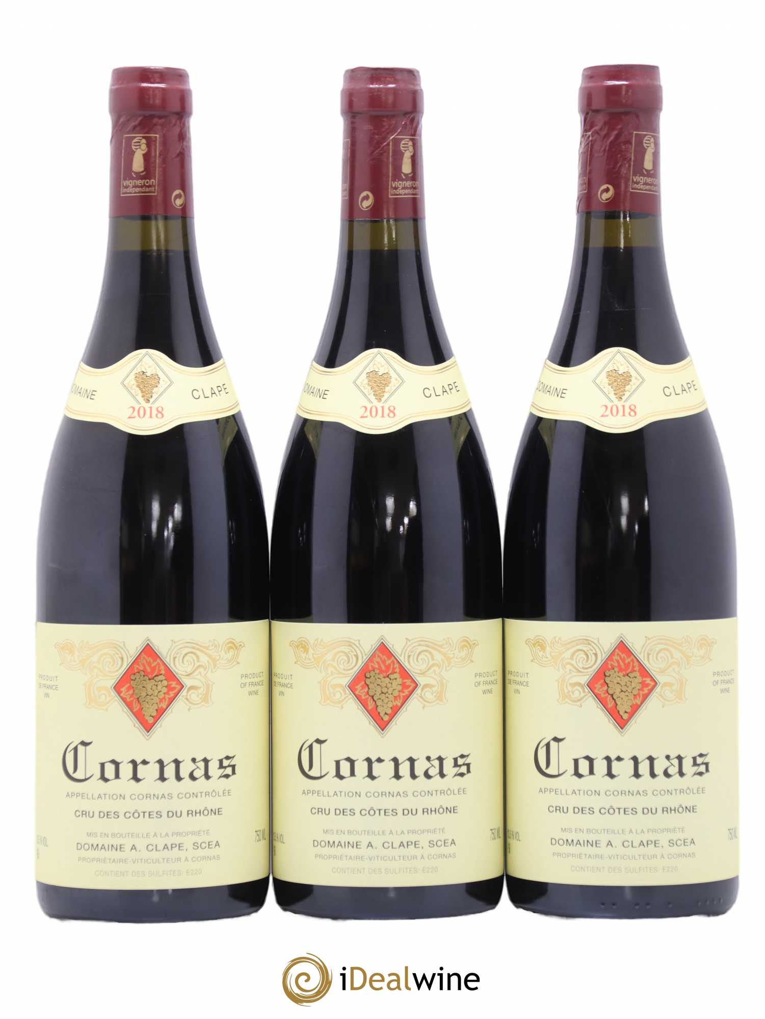 Cornas Auguste Clape 2018 - Lot de 3 bouteilles - 0