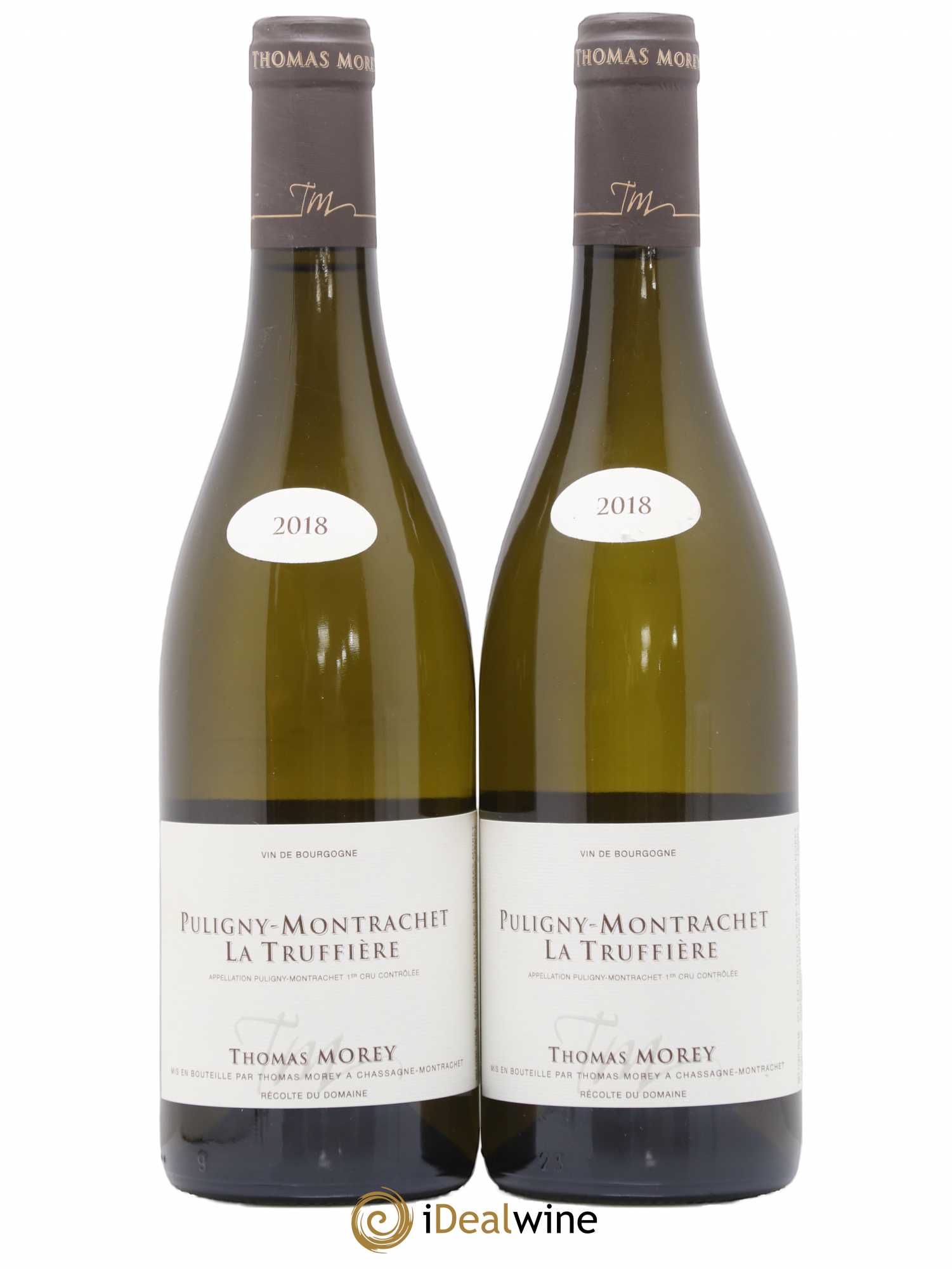 Puligny-Montrachet 1er Cru La Truffière Thomas Morey 2018 - Lot de 2 bouteilles - 0