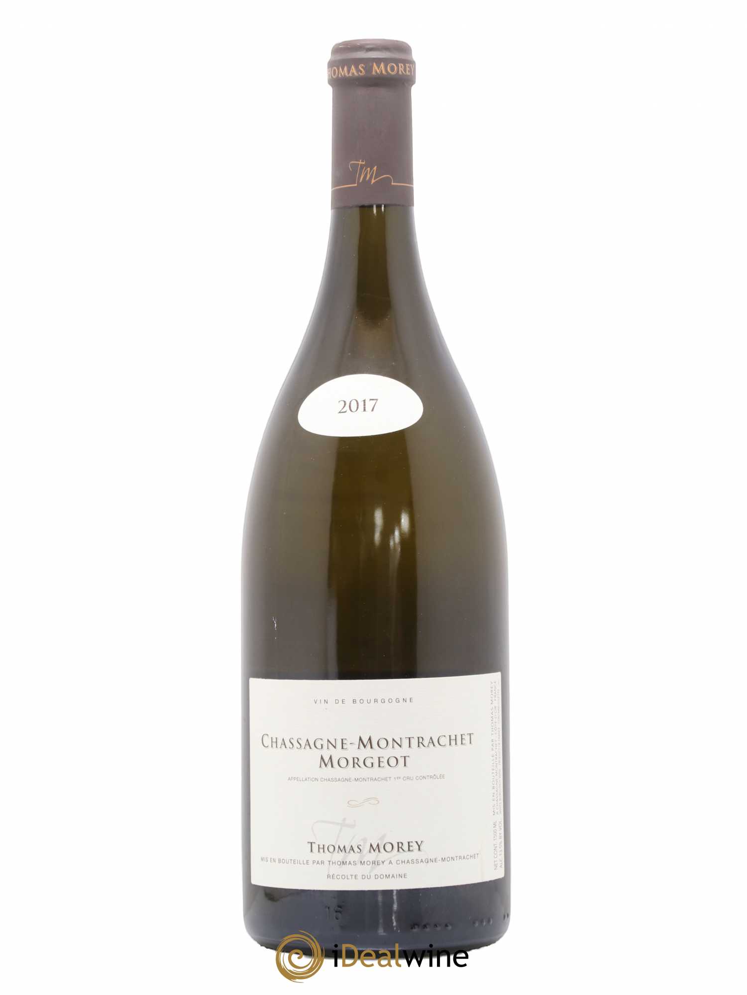 Chassagne-Montrachet 1er Cru Morgeot Thomas Morey 2017 - Lot de 1 magnum - 0