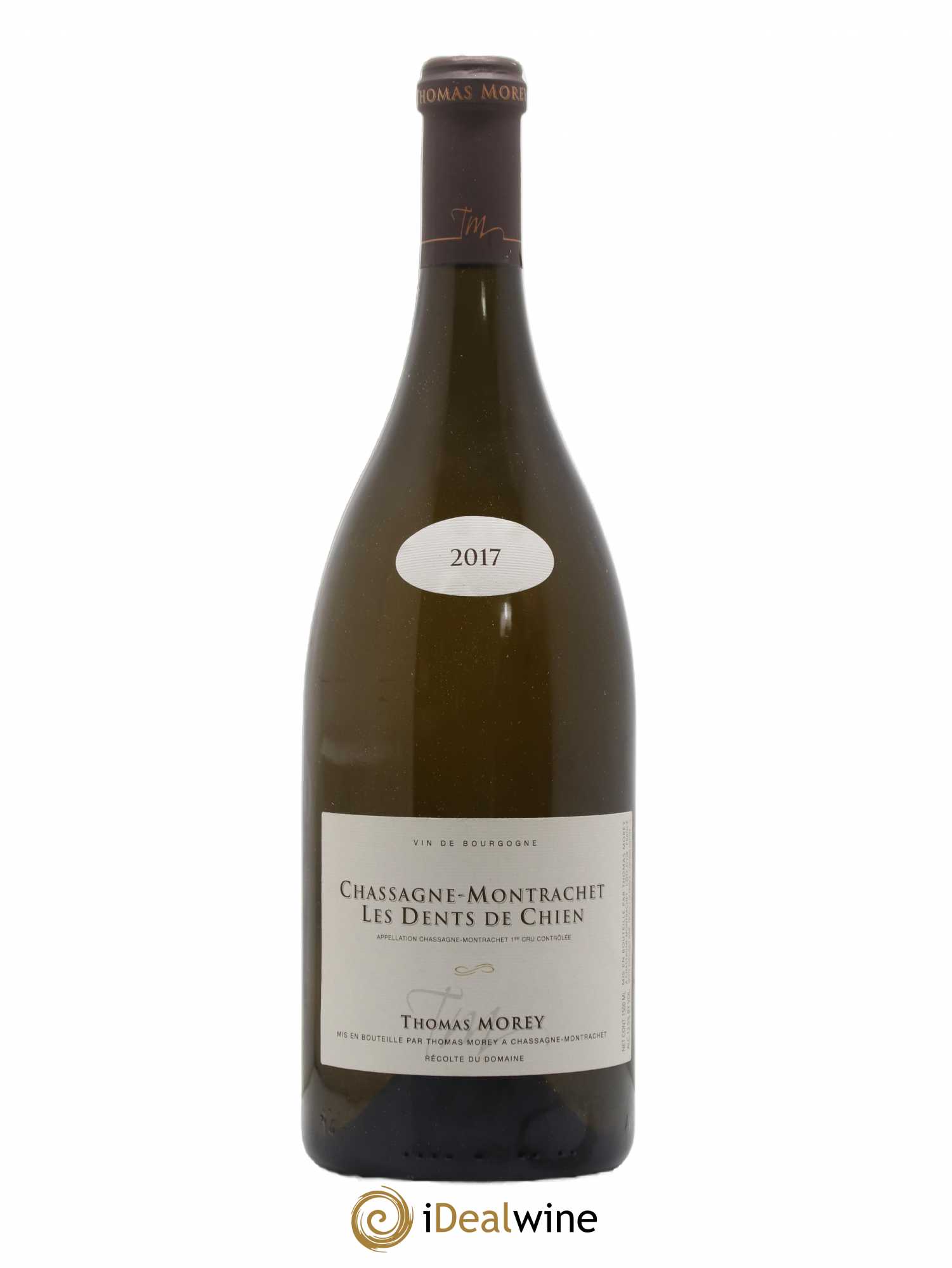 Chassagne-Montrachet 1er Cru Les Dents de Chien Thomas Morey 2017 - Lot de 1 magnum - 0