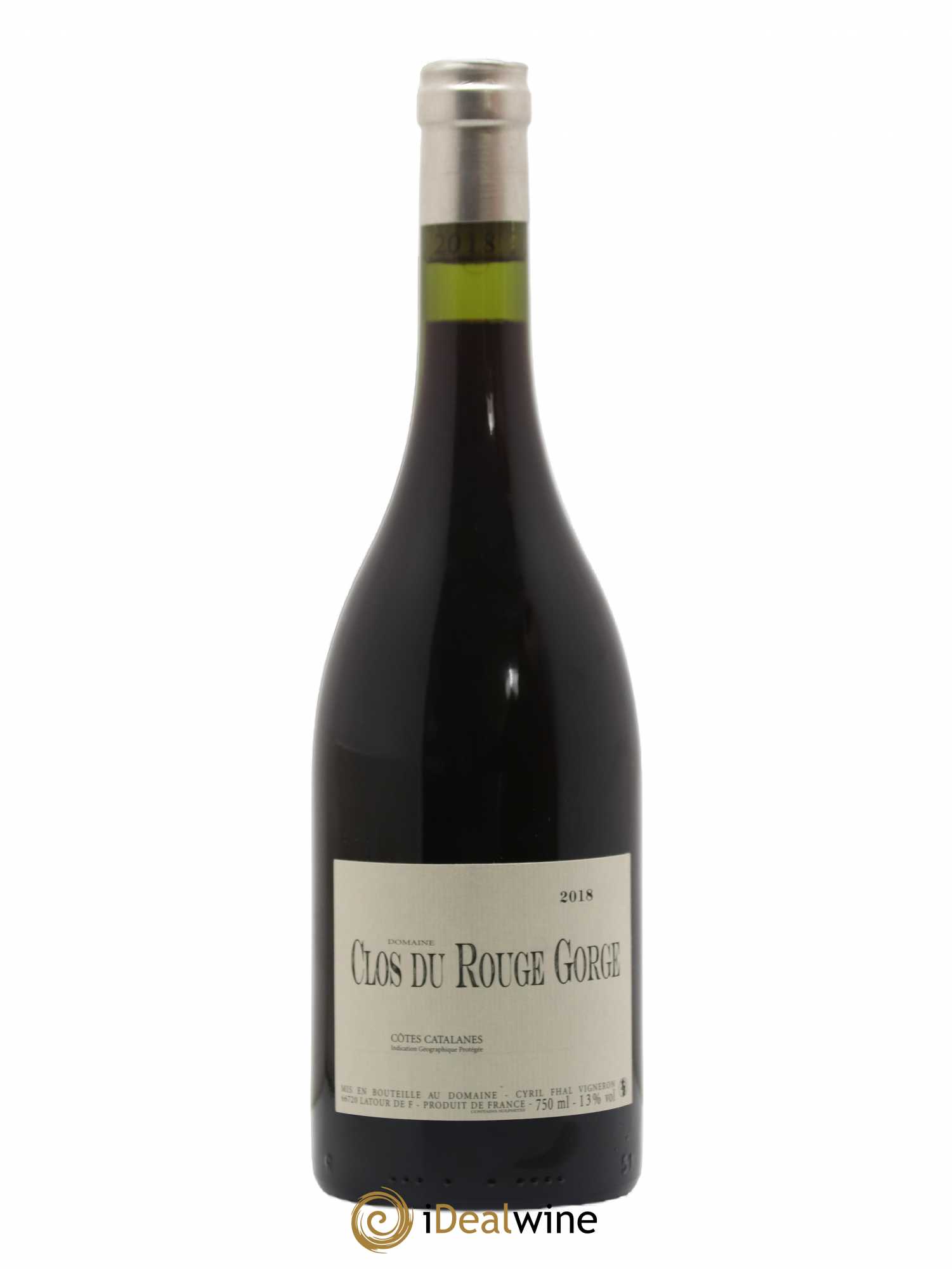 Côtes Catalanes Clos du Rouge Gorge Cyril Fhal 2018 - Lot de 1 bouteille - 0