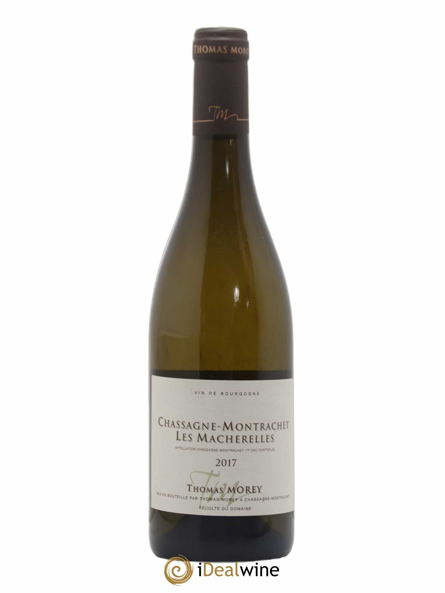 Chassagne-Montrachet 1er Cru Les Macherelles Thomas Morey 2017 - Lot de 1 bouteille - 0