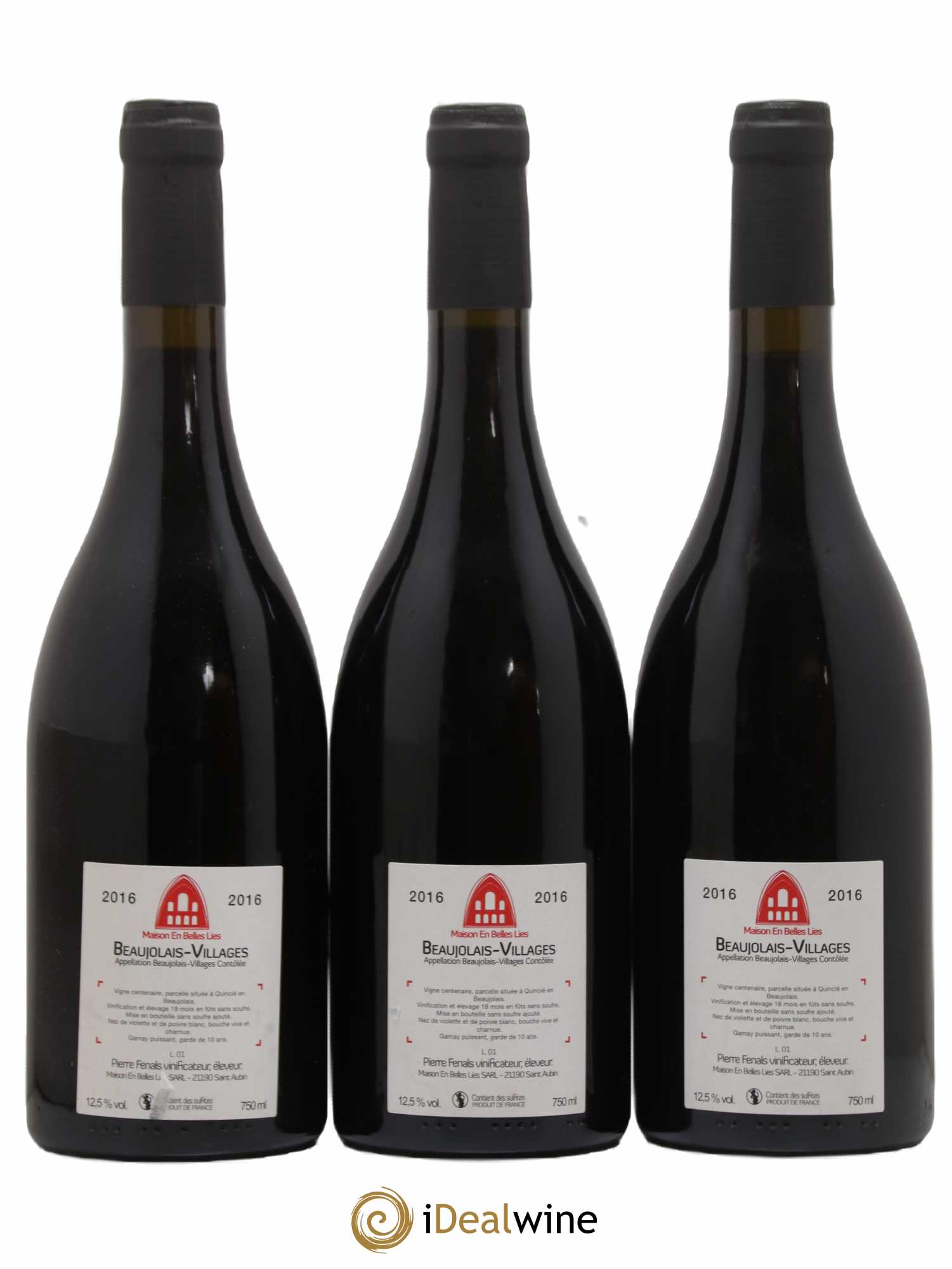 Beaujolais Villages Maison En Belles Lies 2016 - Lot de 3 bouteilles - 1