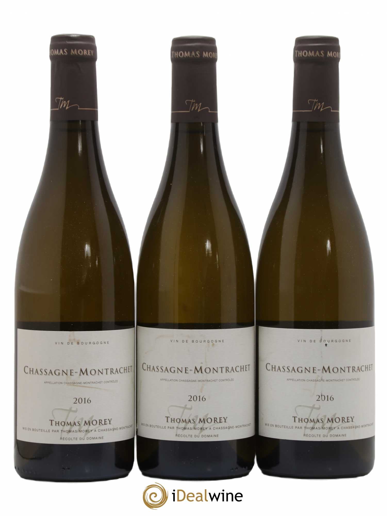 Chassagne-Montrachet Thomas Morey 2016 - Lot de 3 bouteilles - 0
