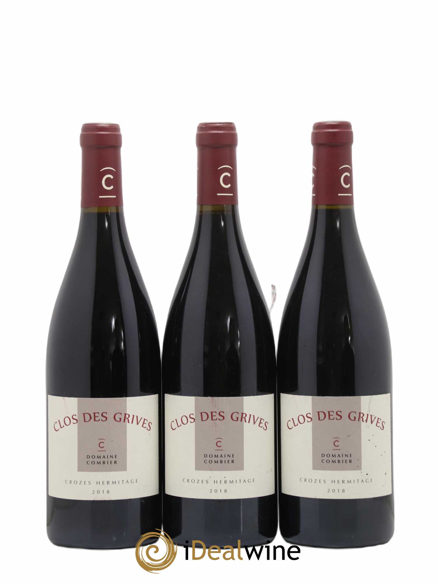 Crozes-Hermitage Clos des Grives Combier 2018 - Lot de 3 bouteilles - 0