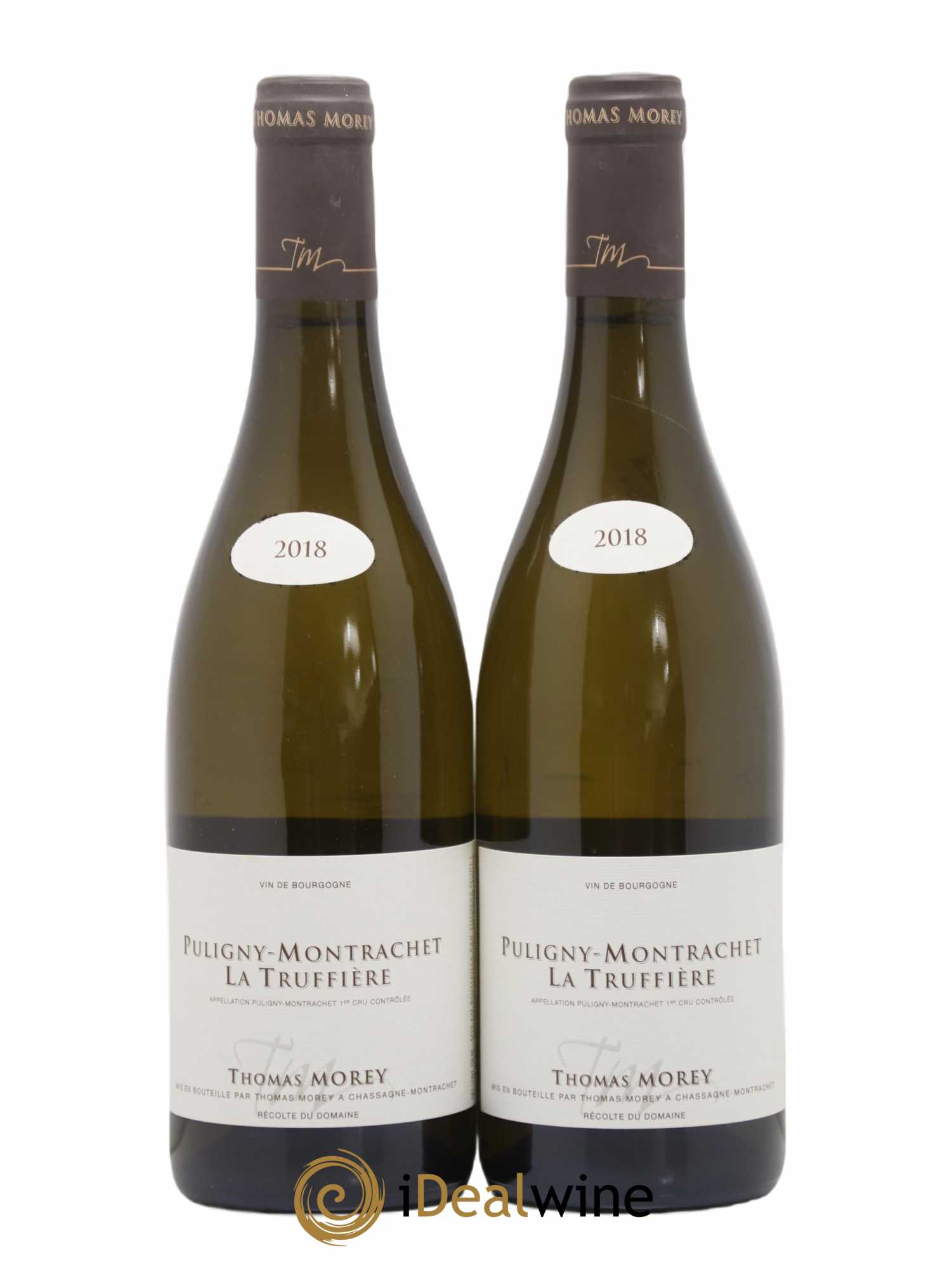 Puligny-Montrachet 1er Cru La Truffière Thomas Morey 2018 - Lot de 2 bouteilles - 0